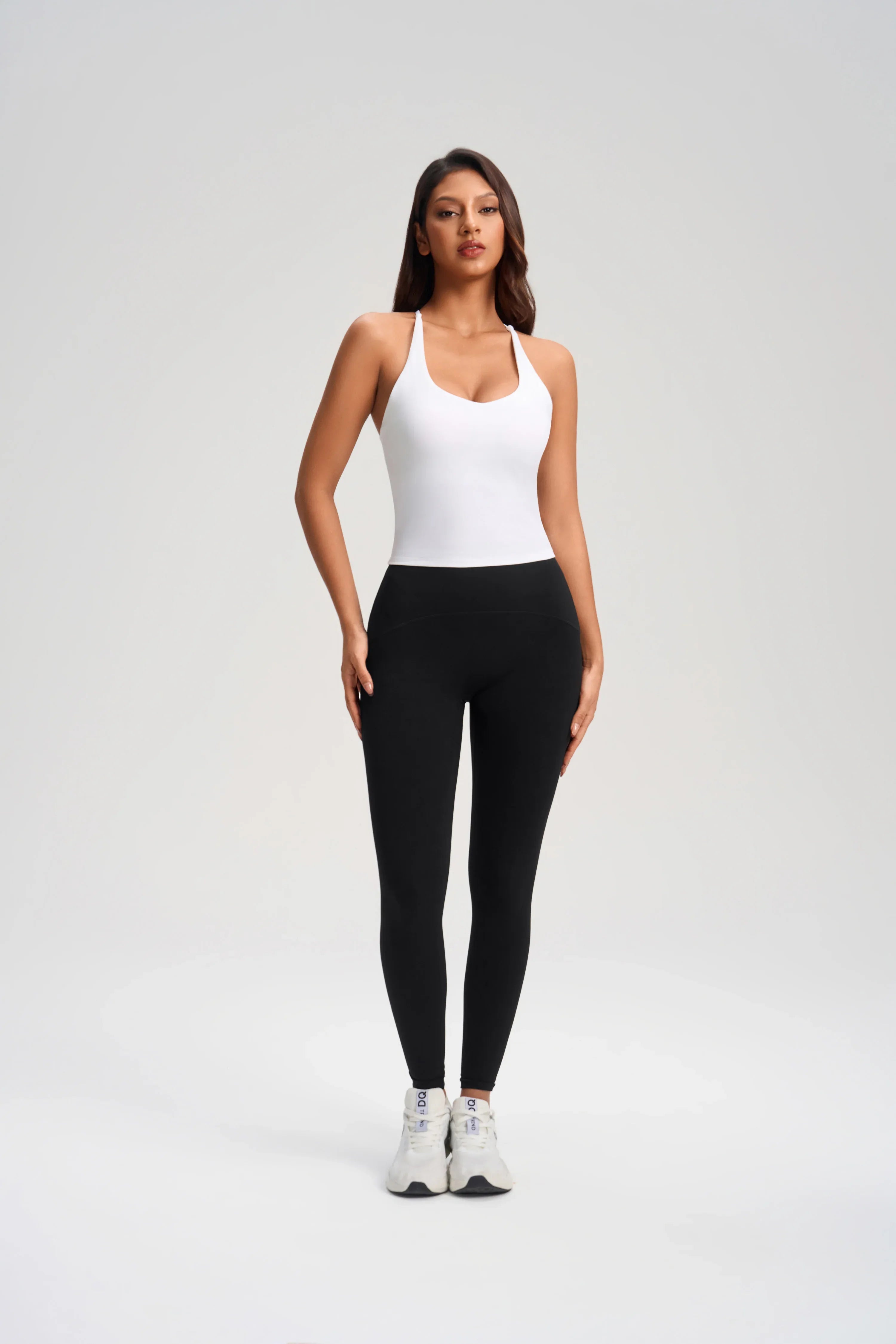 Cross-Back Built-in Bra Yoga Top