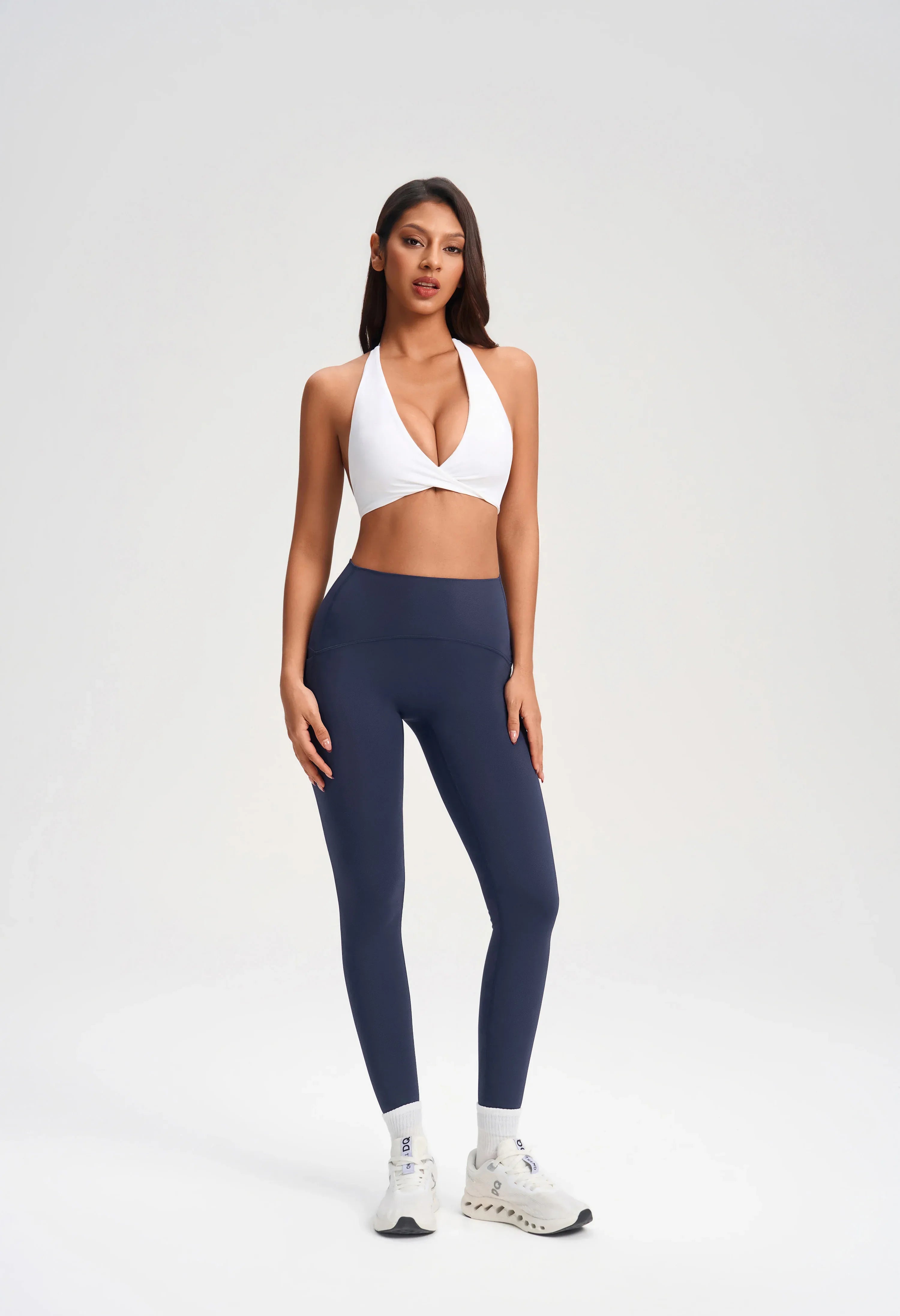 Wrap Neck Deep-V Yoga Bra