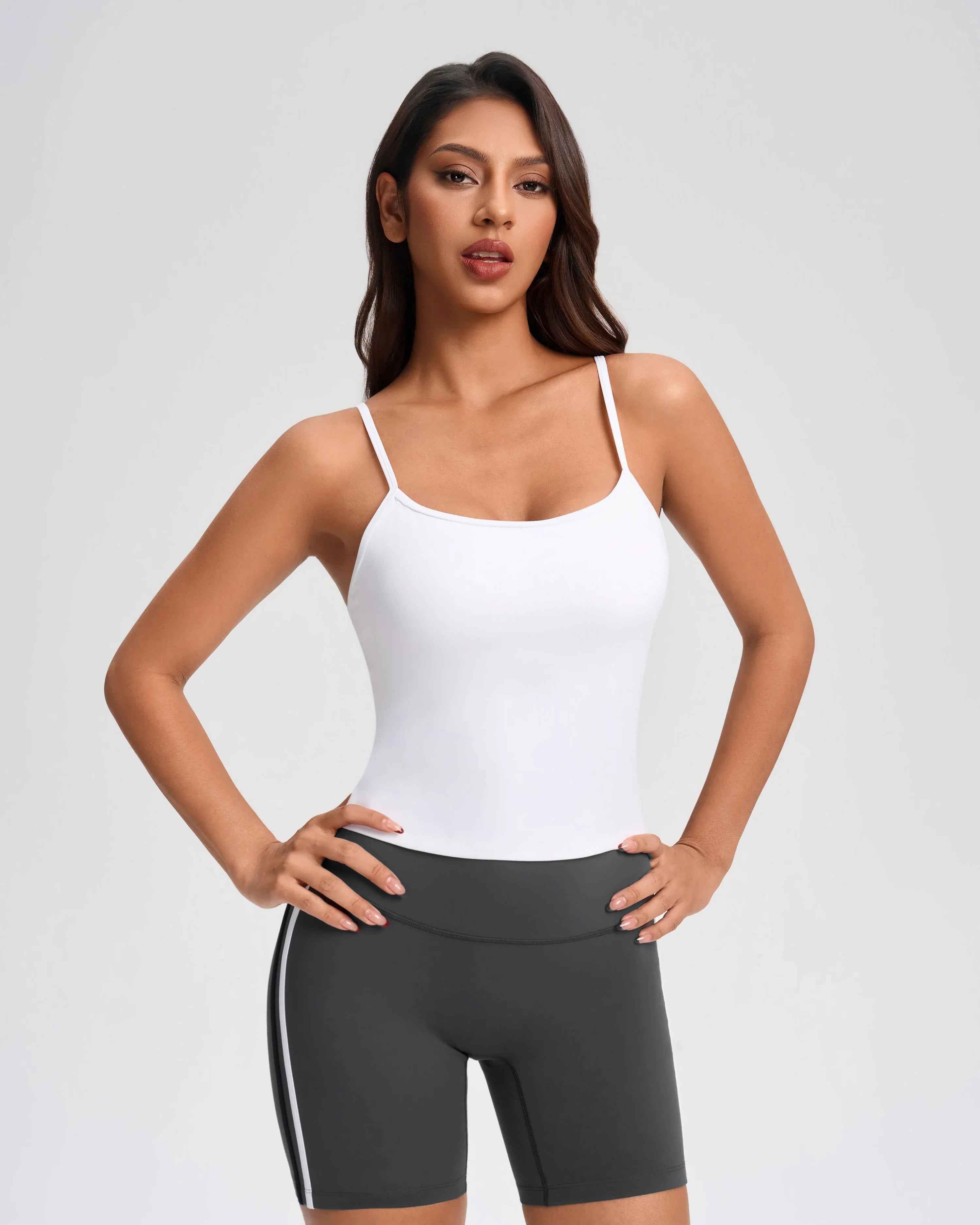 Built-in Bra Backless Workout Tank