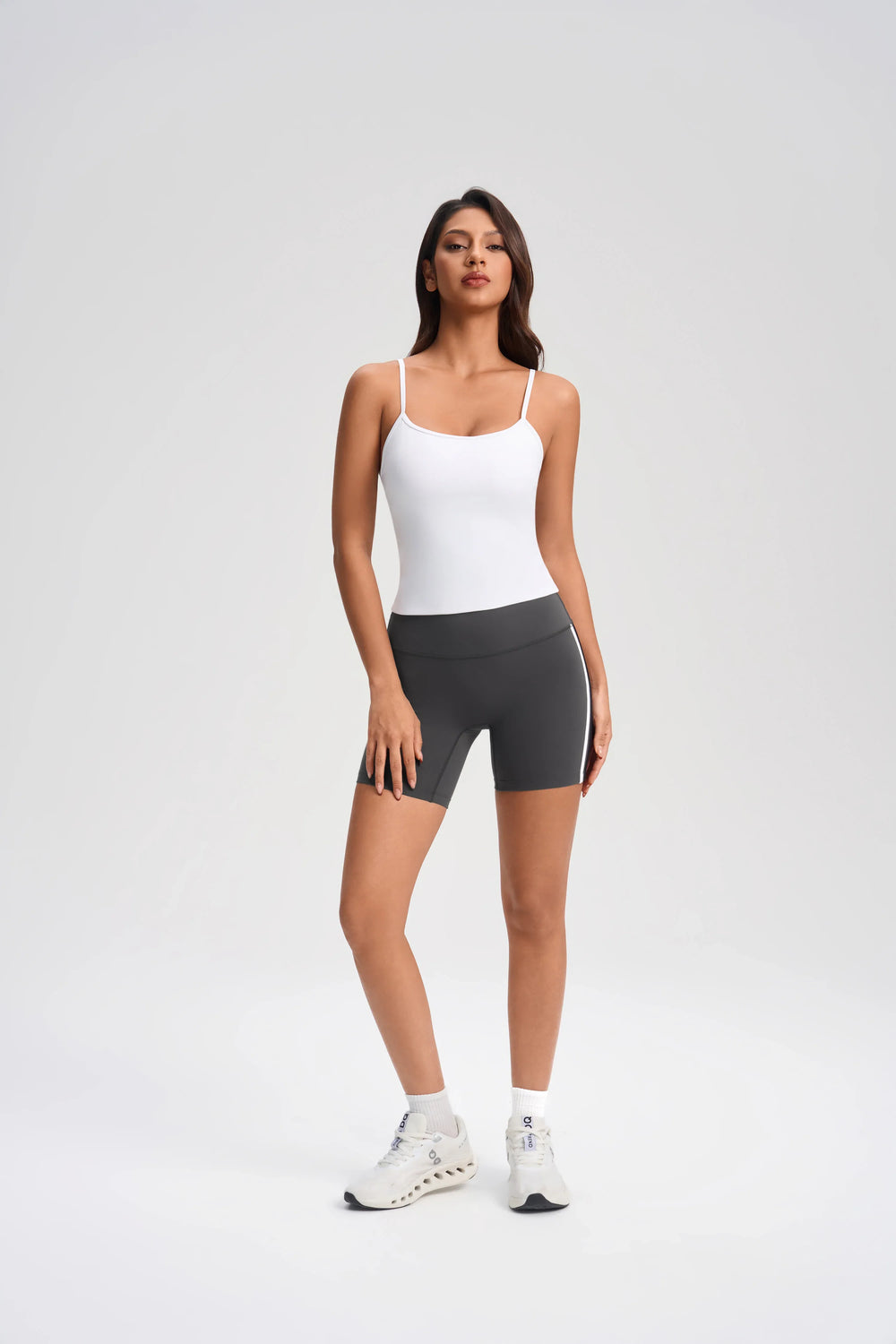 Cross-Back Built-in Bra Sports Tank