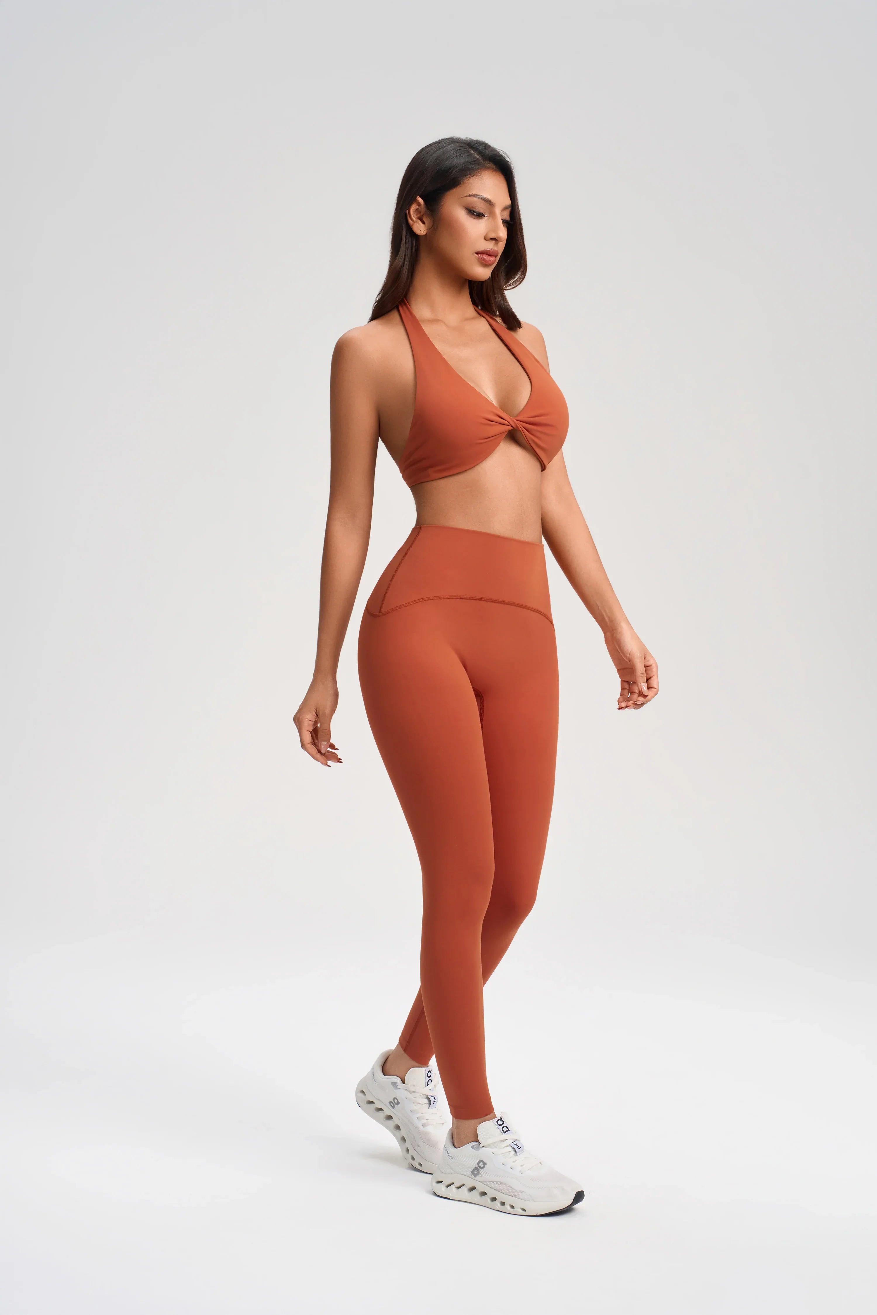 Wrap Neck Deep-V Yoga Bra