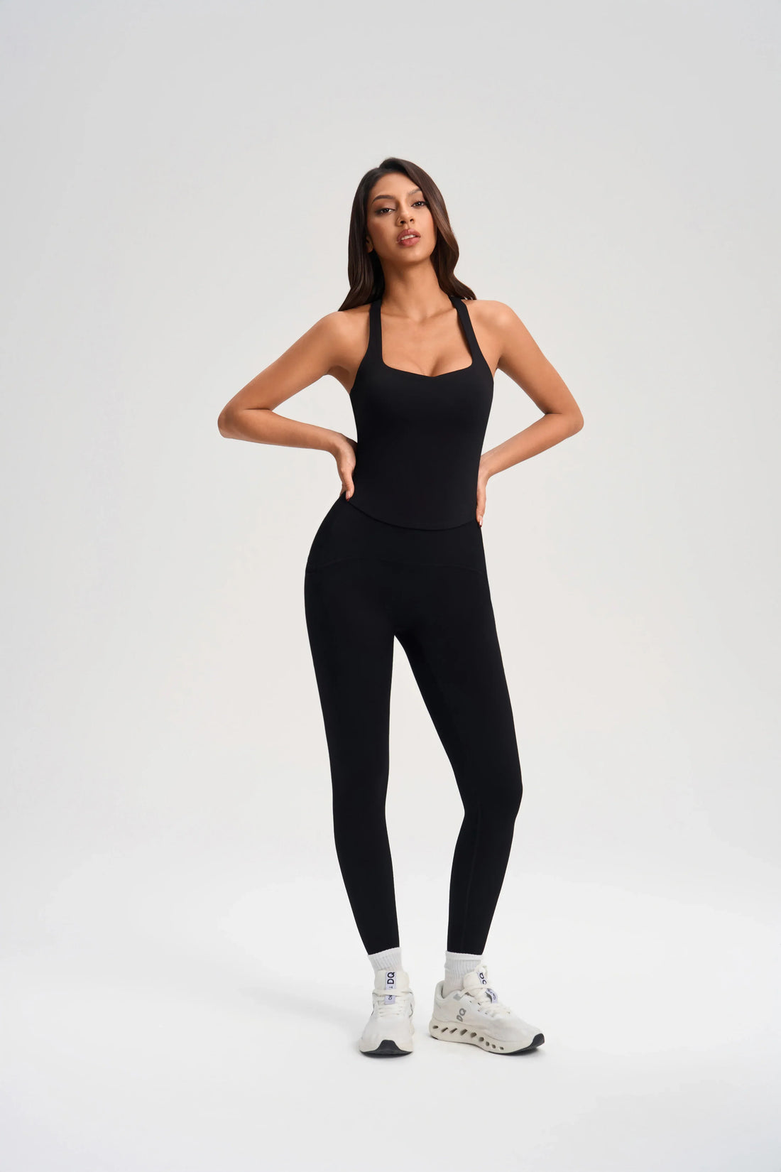 High-Waist Pocketed Workout Leggings