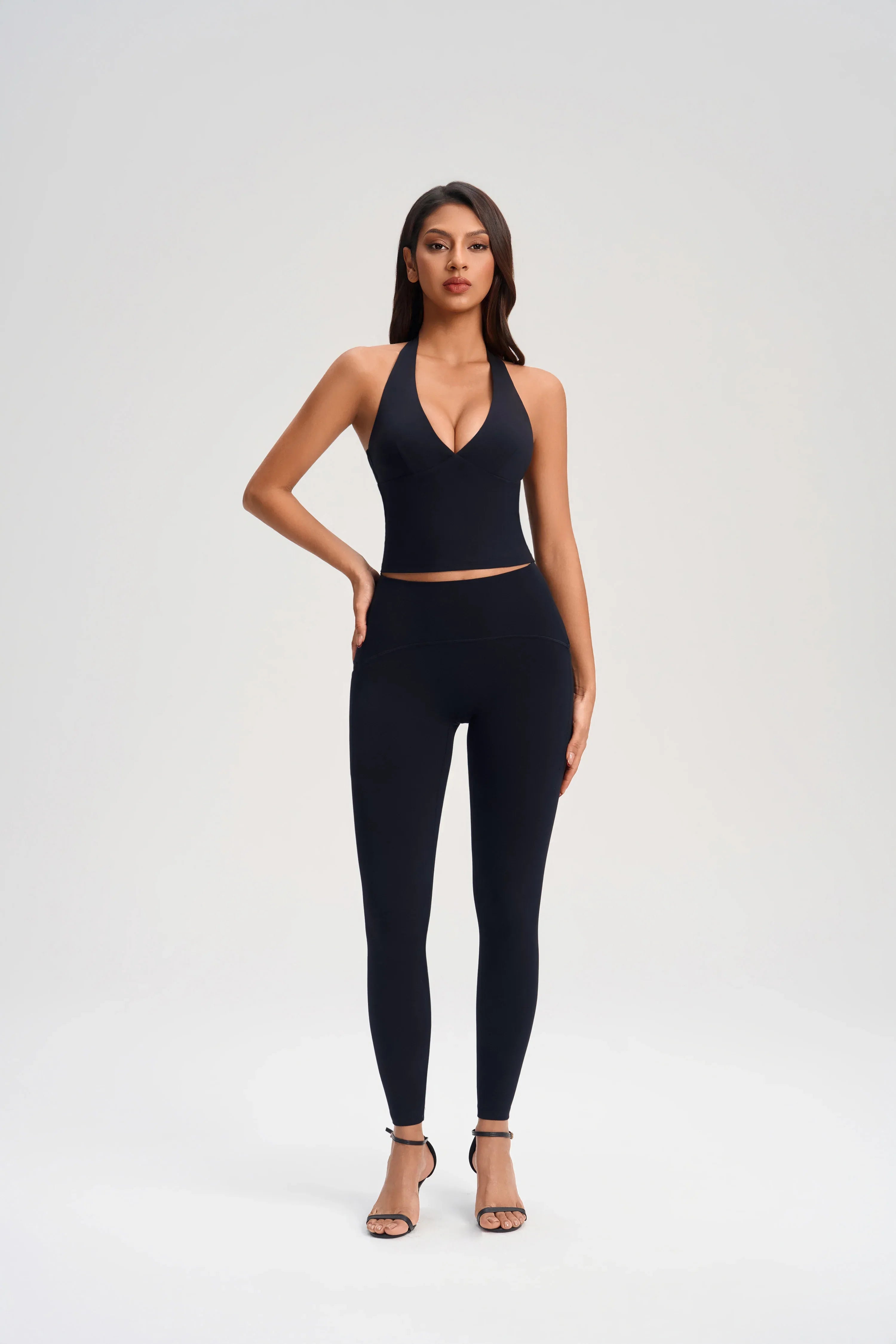 Wrap Front Deep-V Sports Top