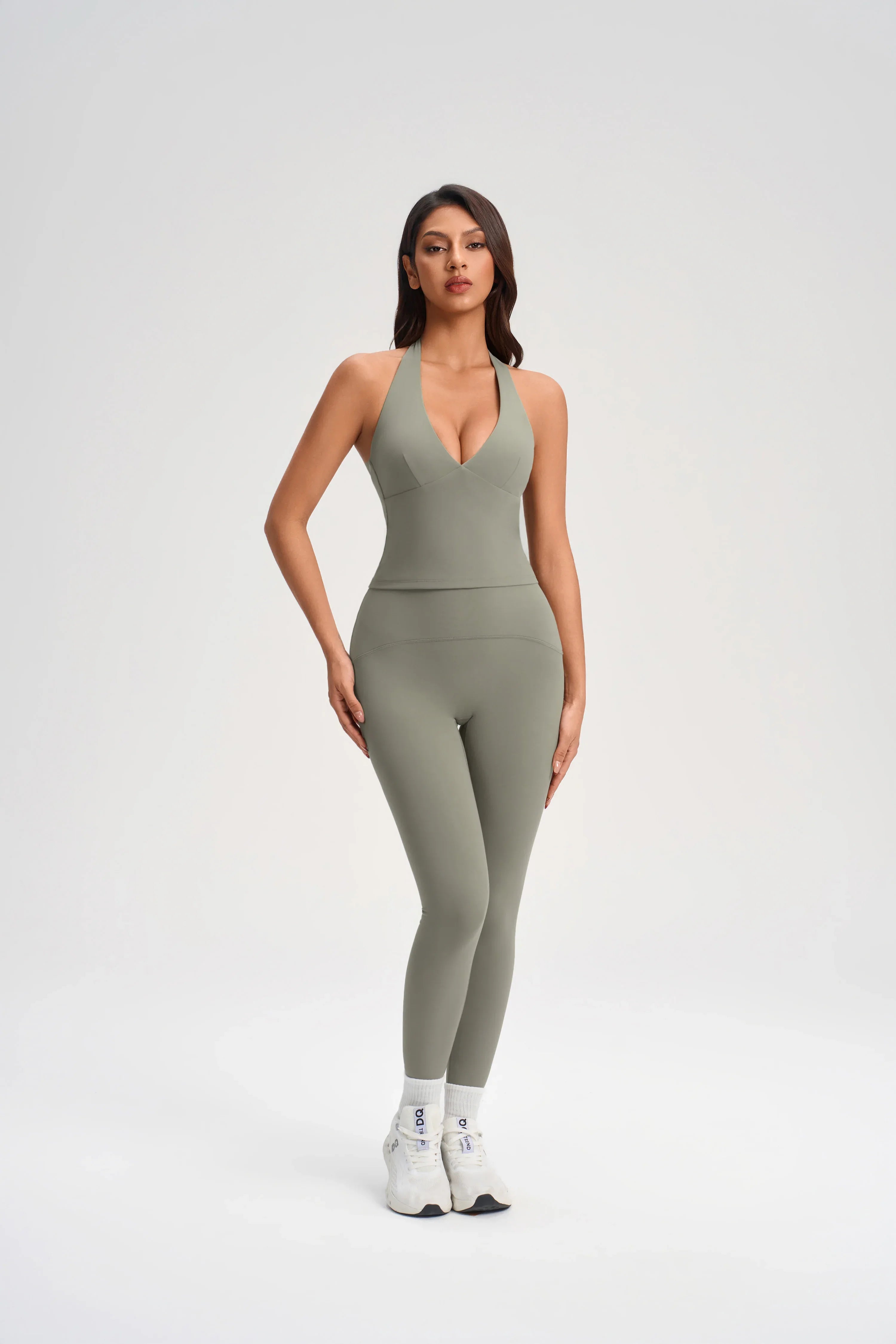 Wrap Front Deep-V Sports Top