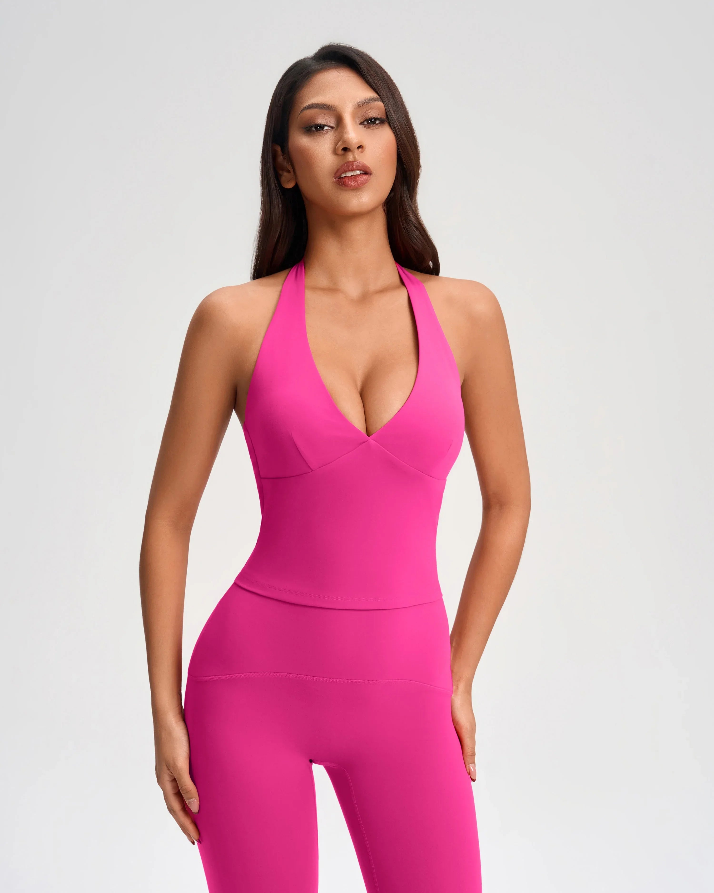 Wrap Front Deep-V Sports Top