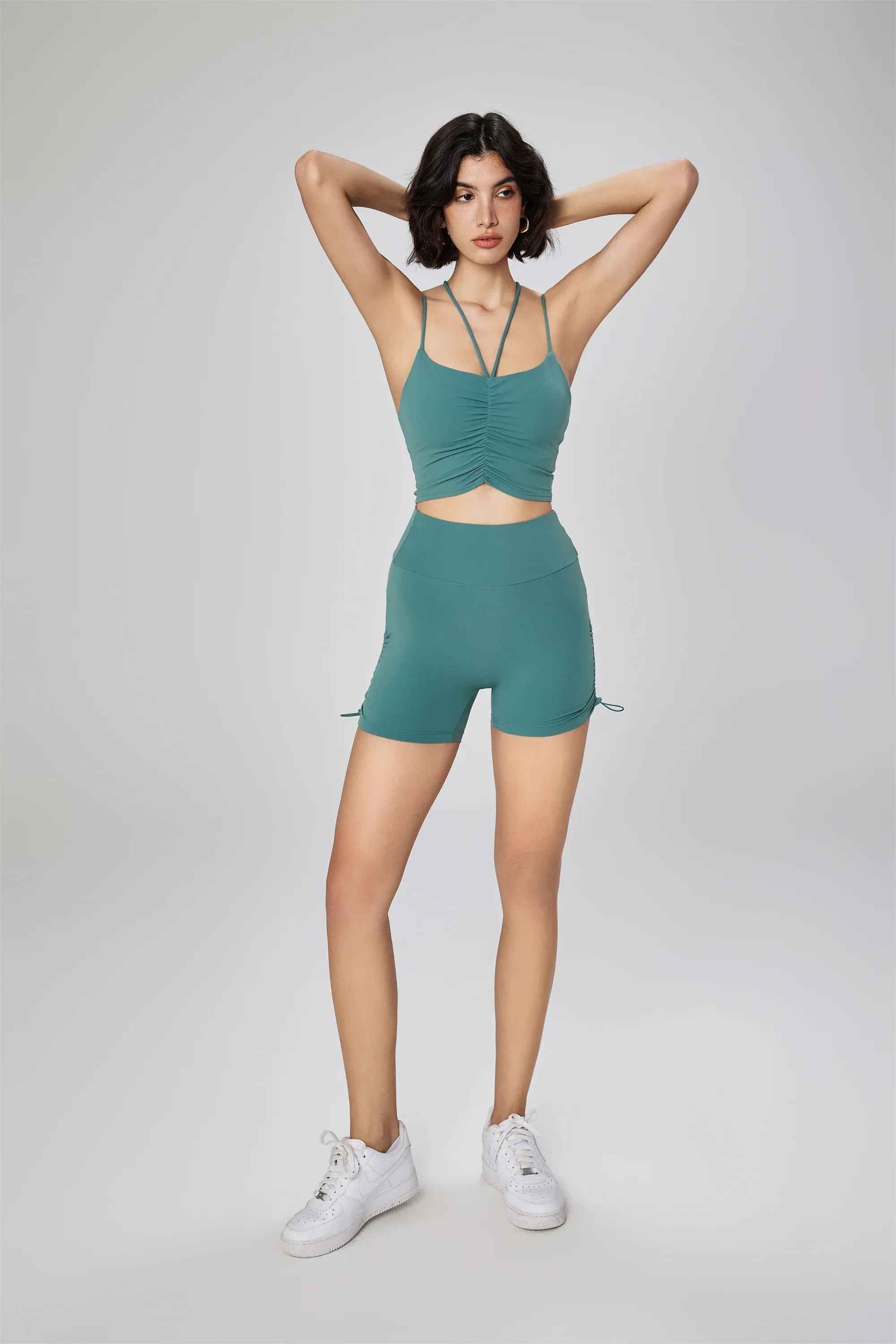 Seamless Drawstring Yoga Shorts