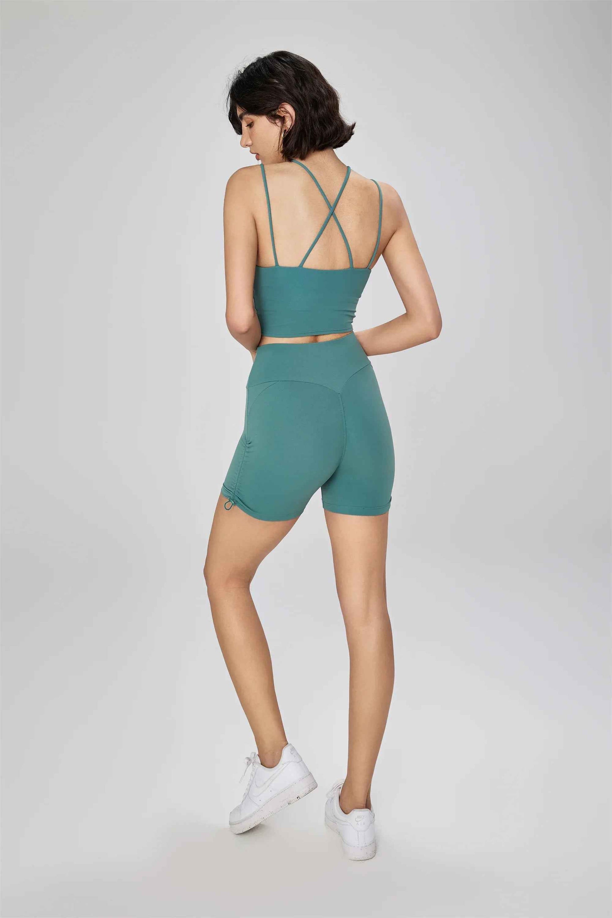 Seamless Drawstring Yoga Shorts