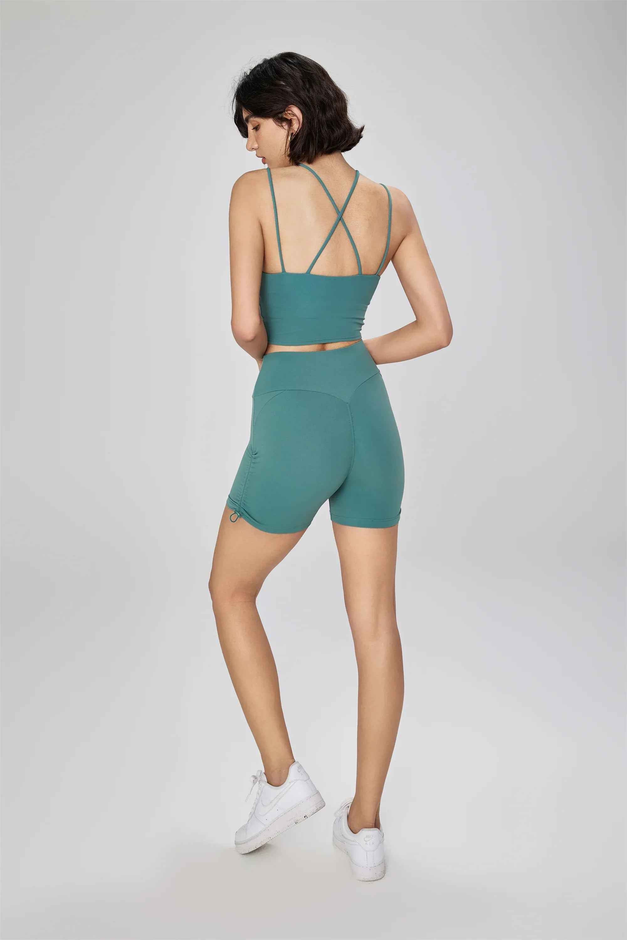 Seamless Drawstring Yoga Shorts