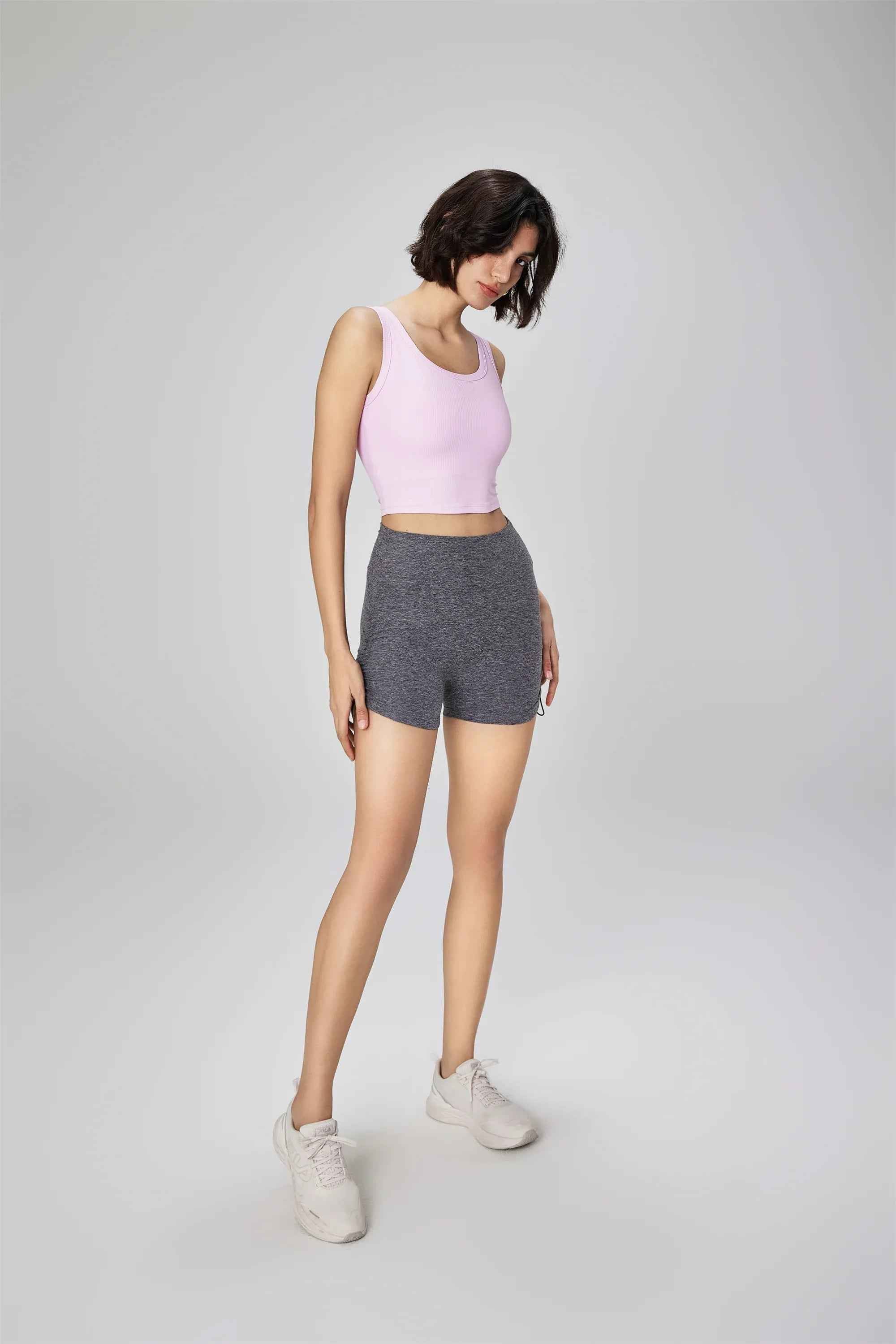 Seamless Drawstring Yoga Shorts