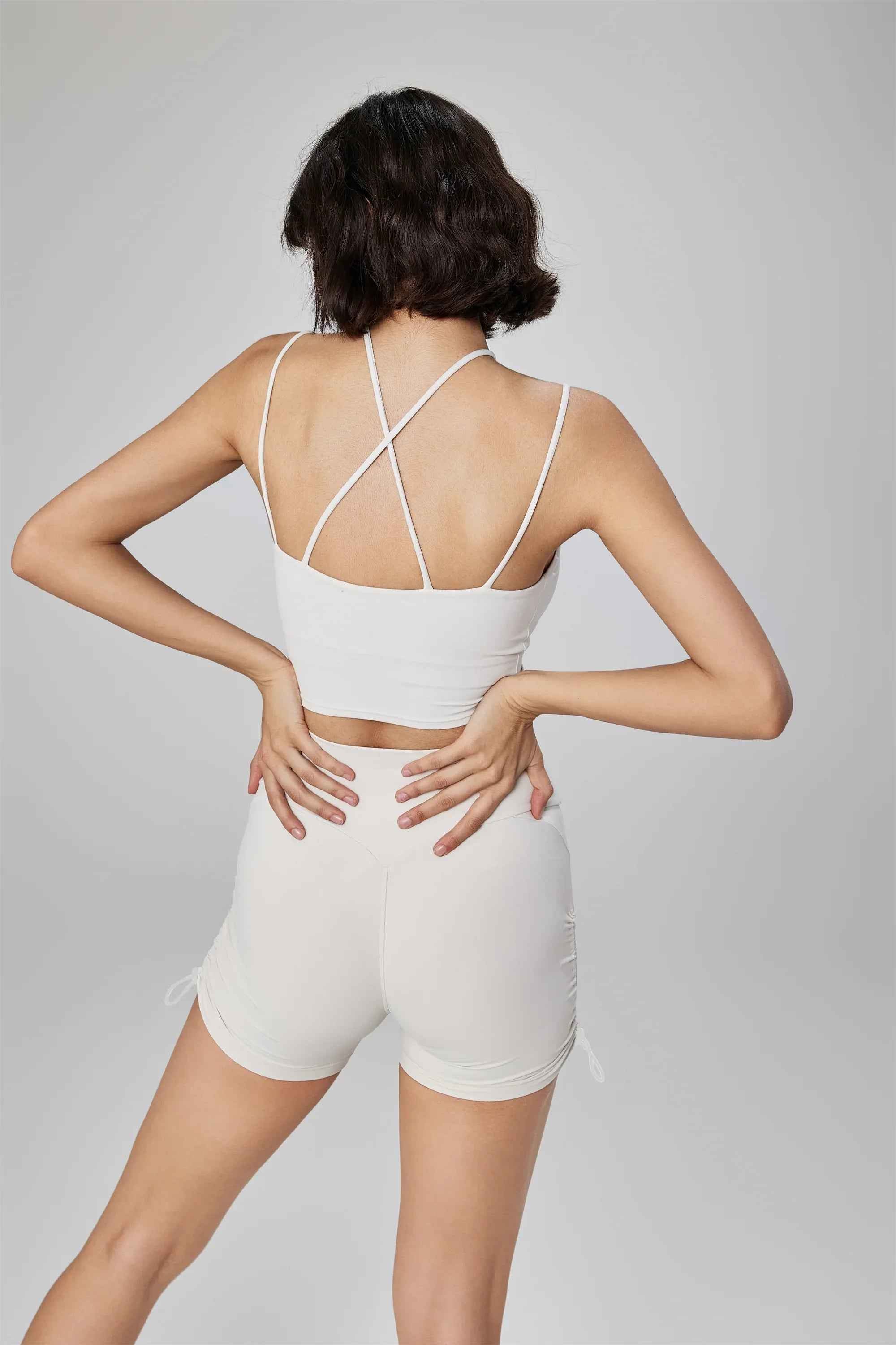 Seamless Drawstring Yoga Shorts