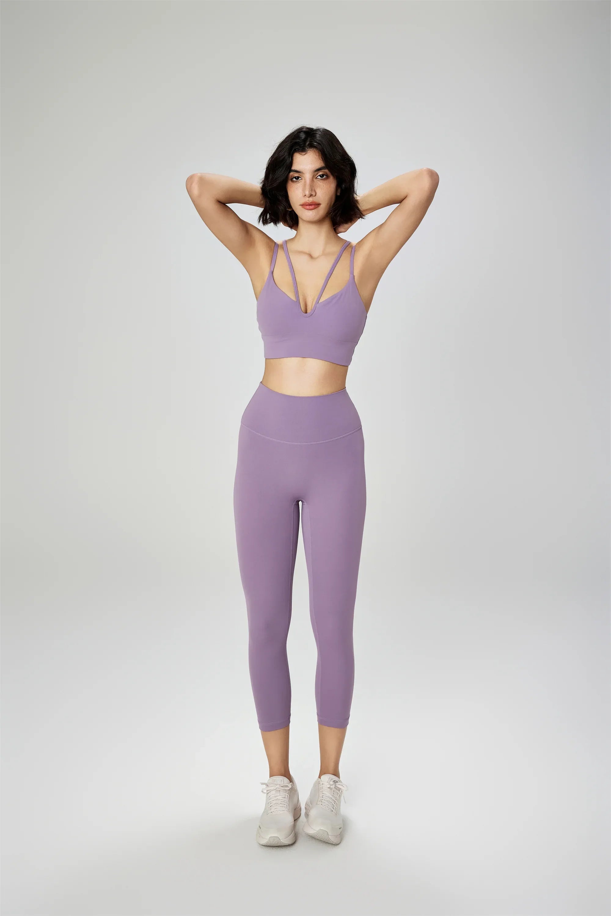 High-Waist Anti-Roll Sculpting Yoga Leggings