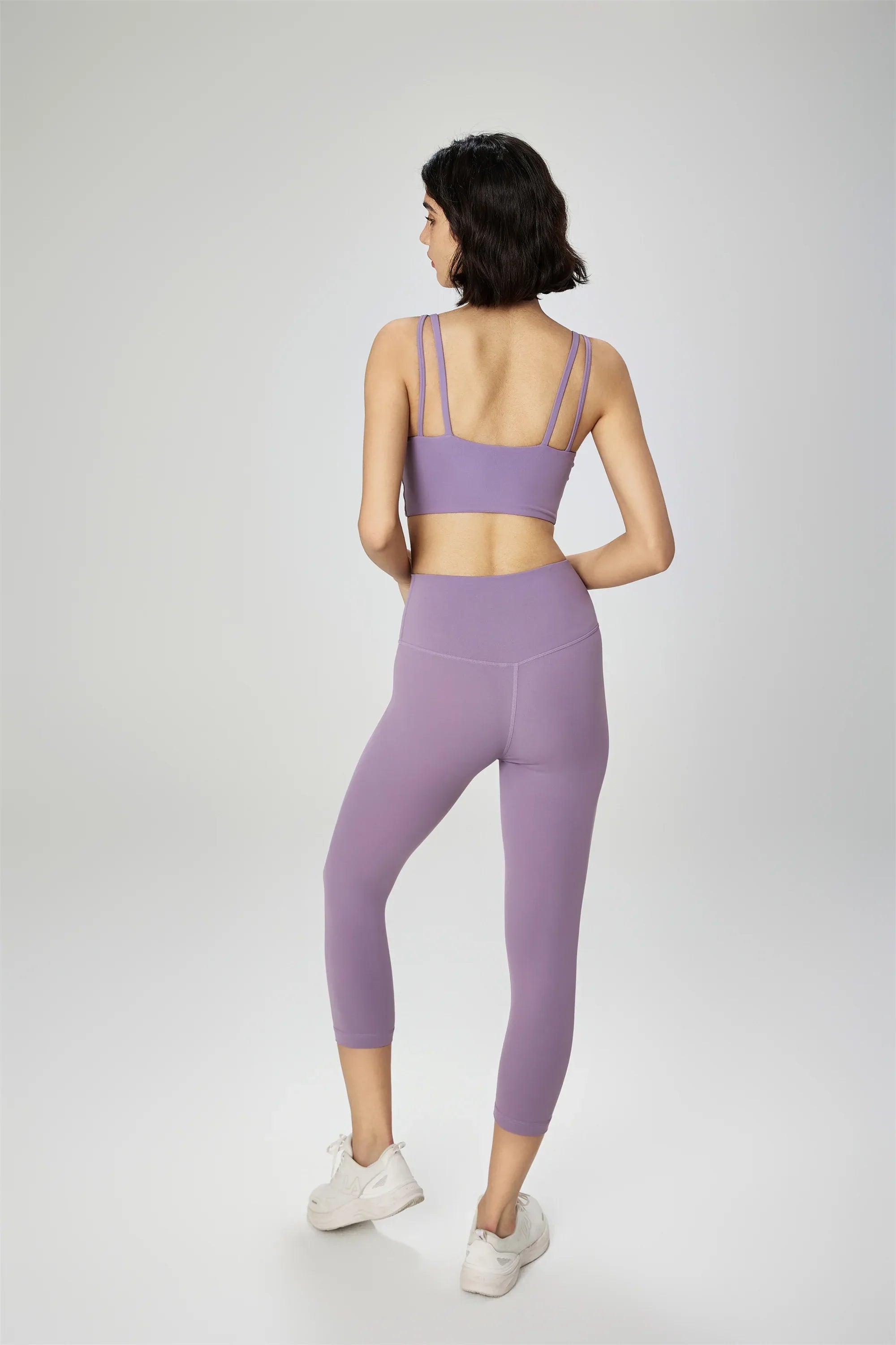 High-Waist Anti-Roll Sculpting Yoga Leggings