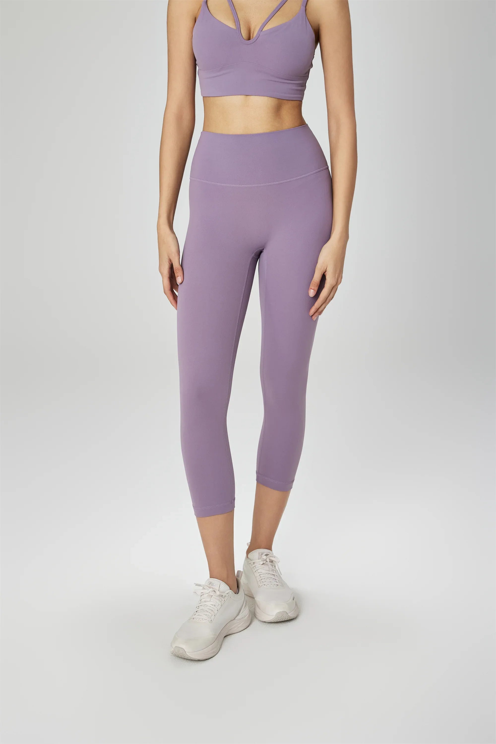 High-Waist Anti-Roll Sculpting Yoga Leggings