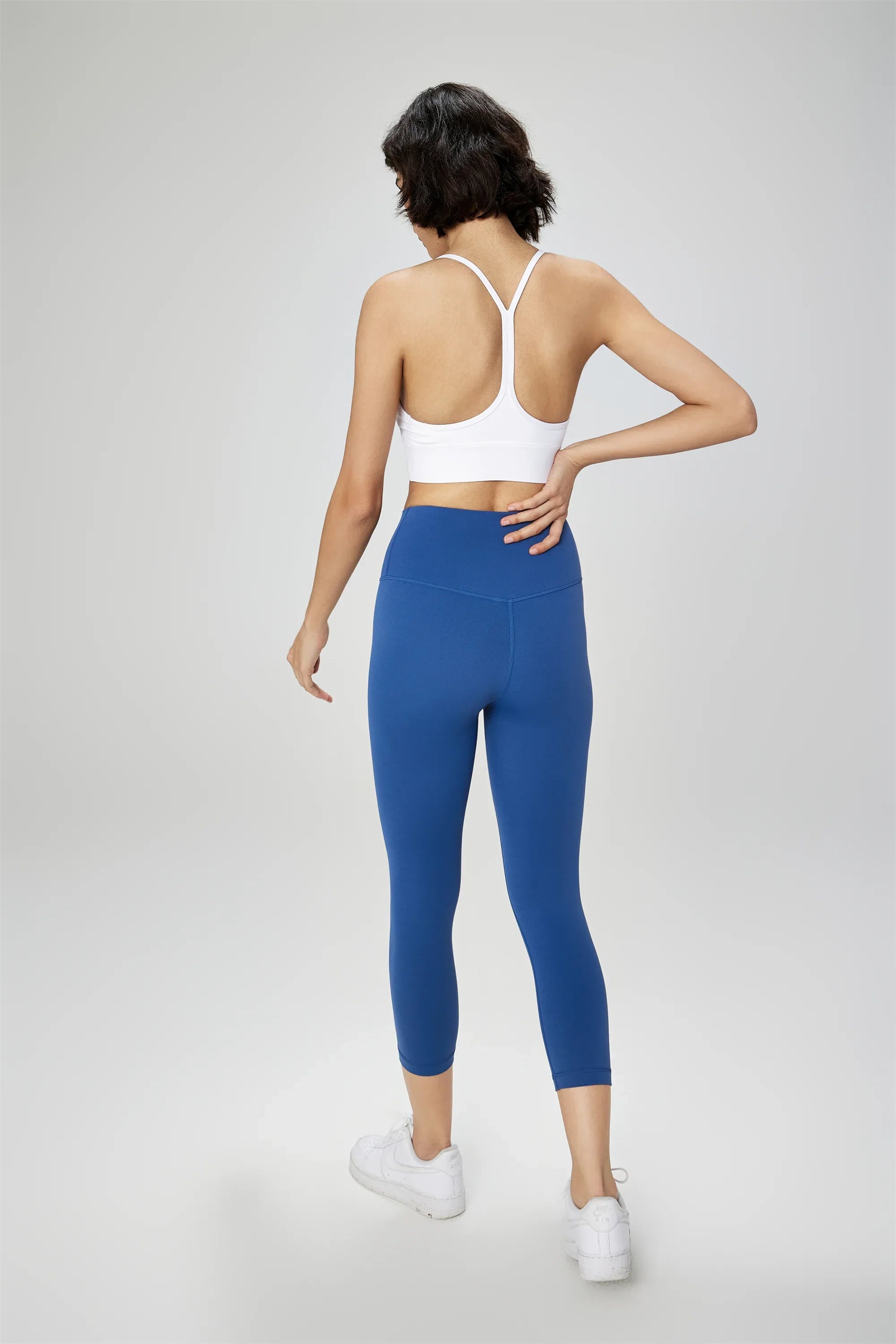 High-Waist Anti-Roll Sculpting Yoga Leggings