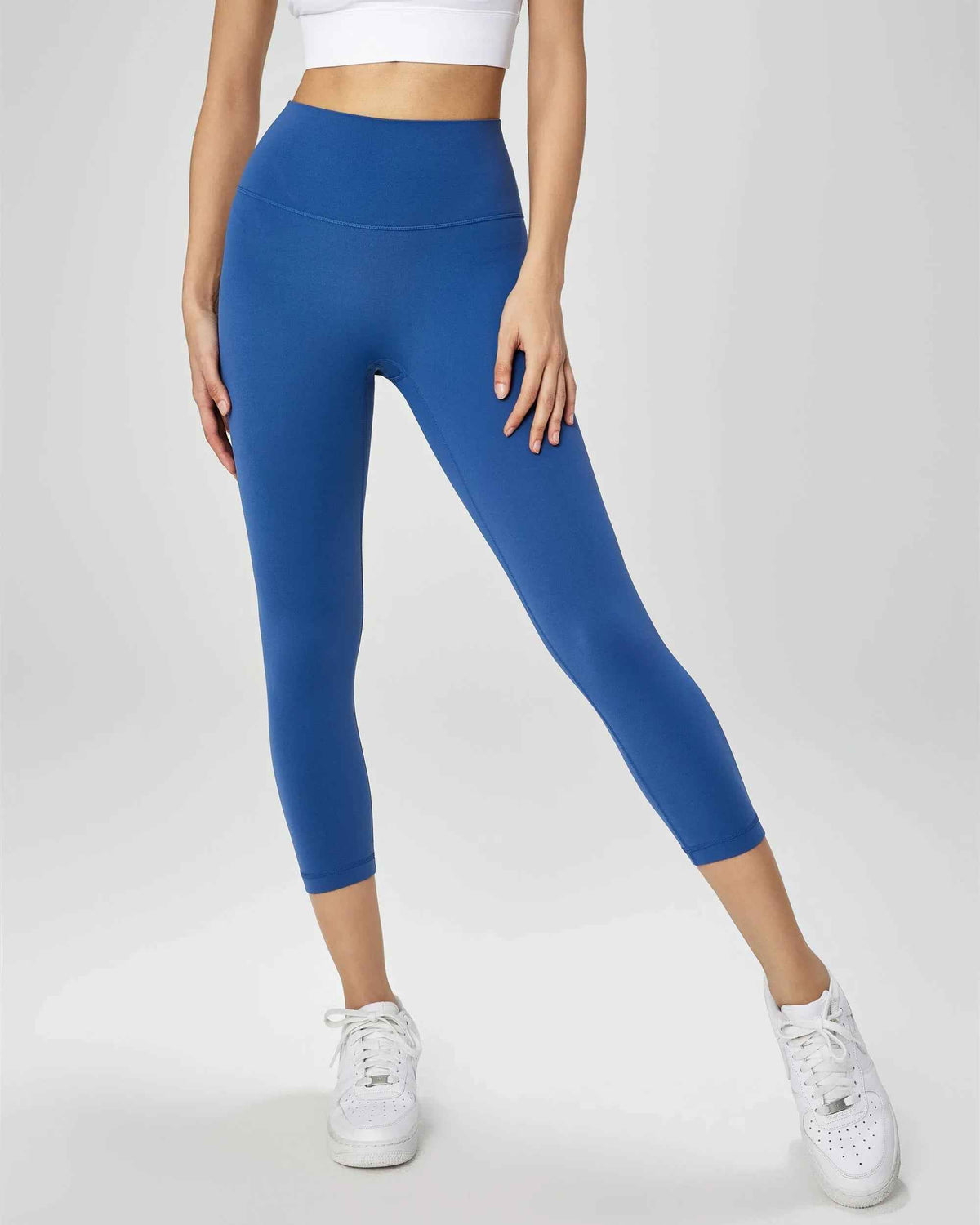 High-Waist Anti-Roll Sculpting Yoga Leggings