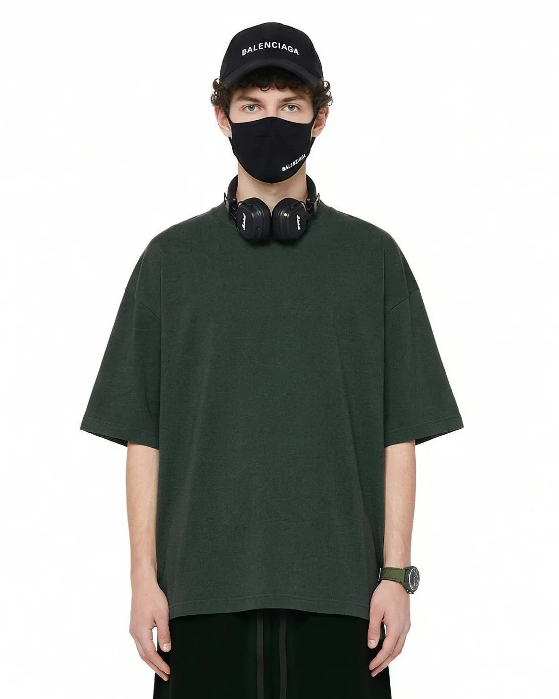 Men’s Oversized Solid Short Sleeve