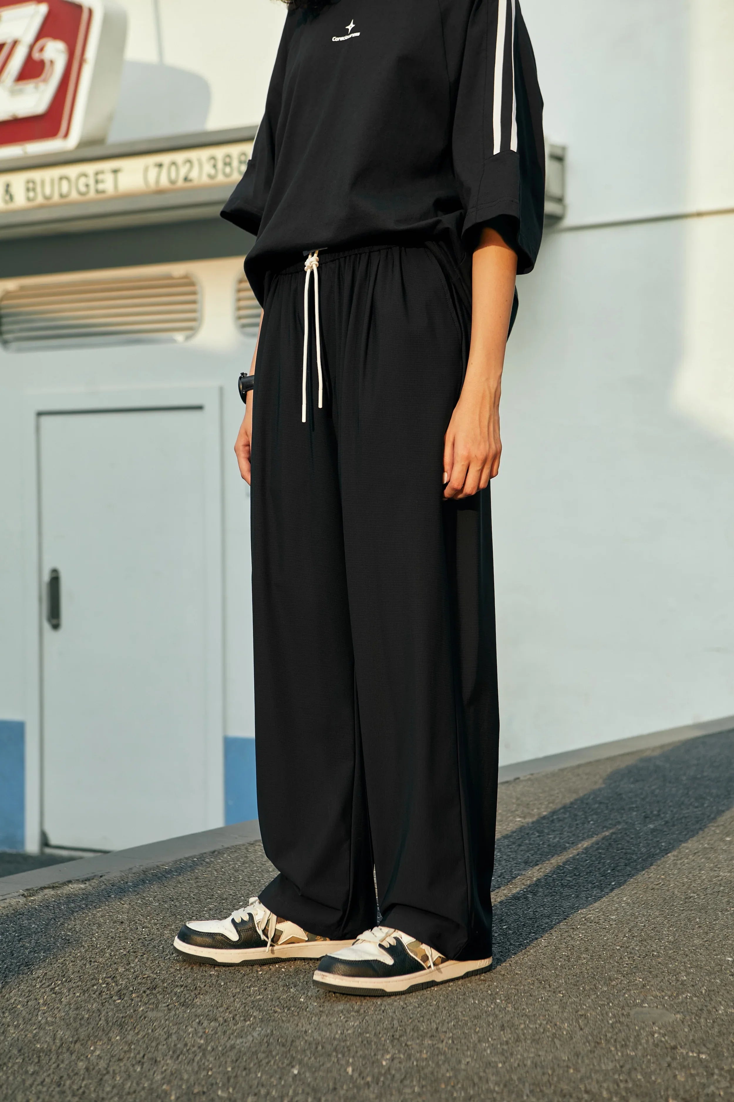 Men’s Cooling Stretch Wide-Leg Pants