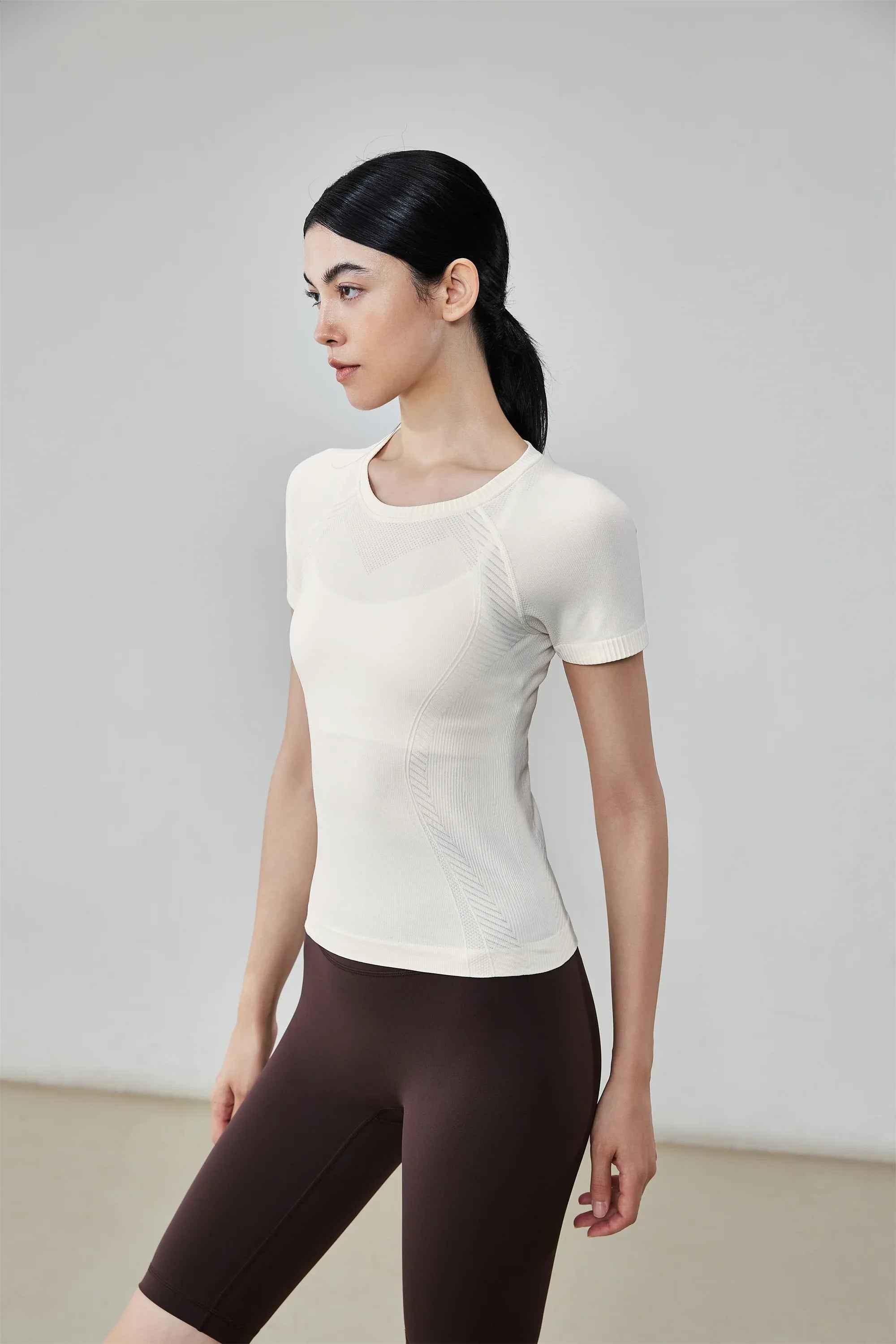 Seamless Short Sleeve Yoga Top