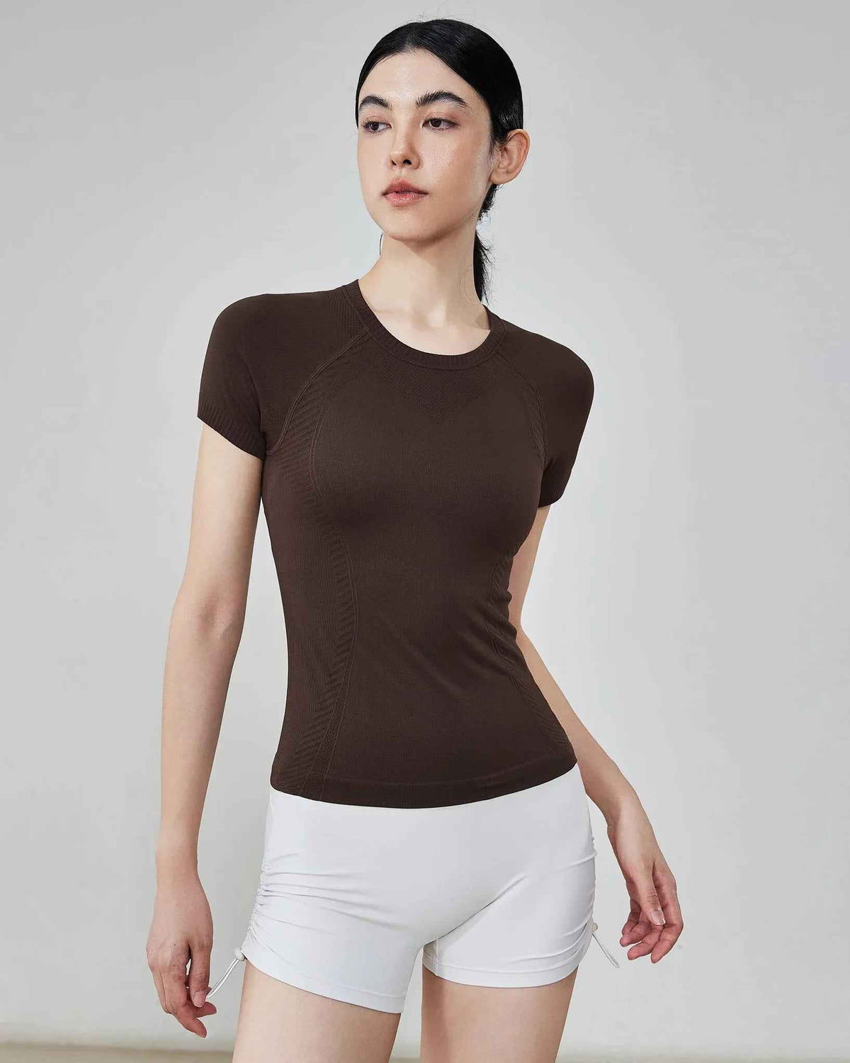 Seamless Short Sleeve Yoga Top