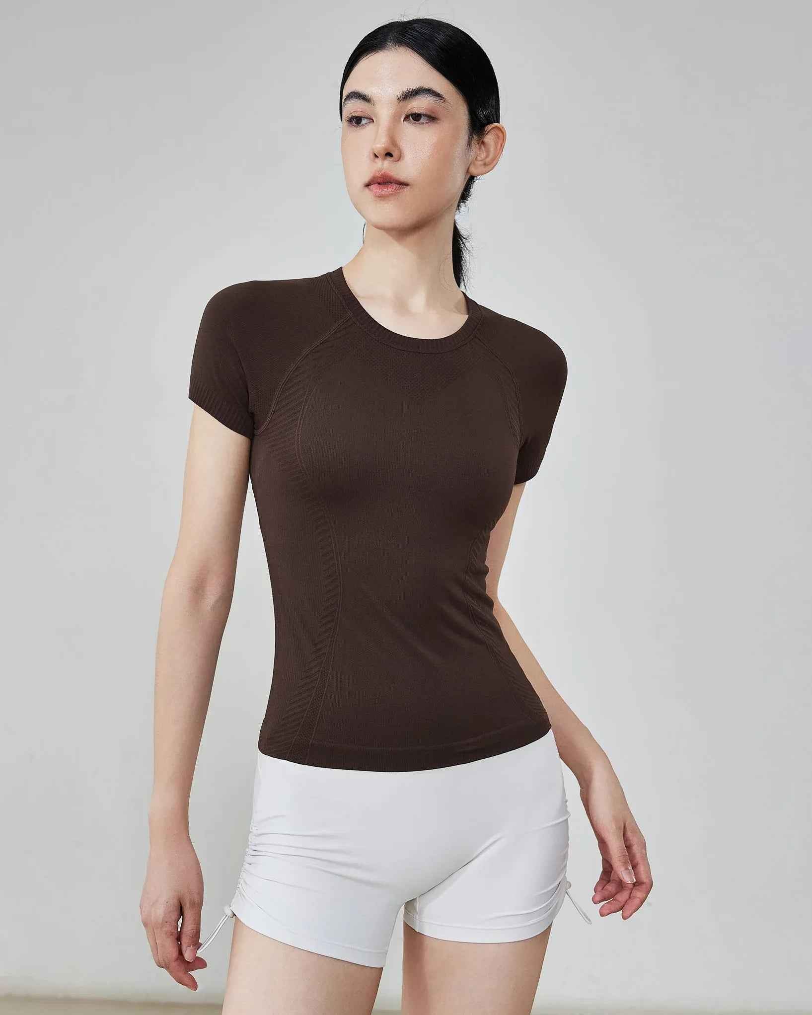 Seamless Short Sleeve Yoga Top
