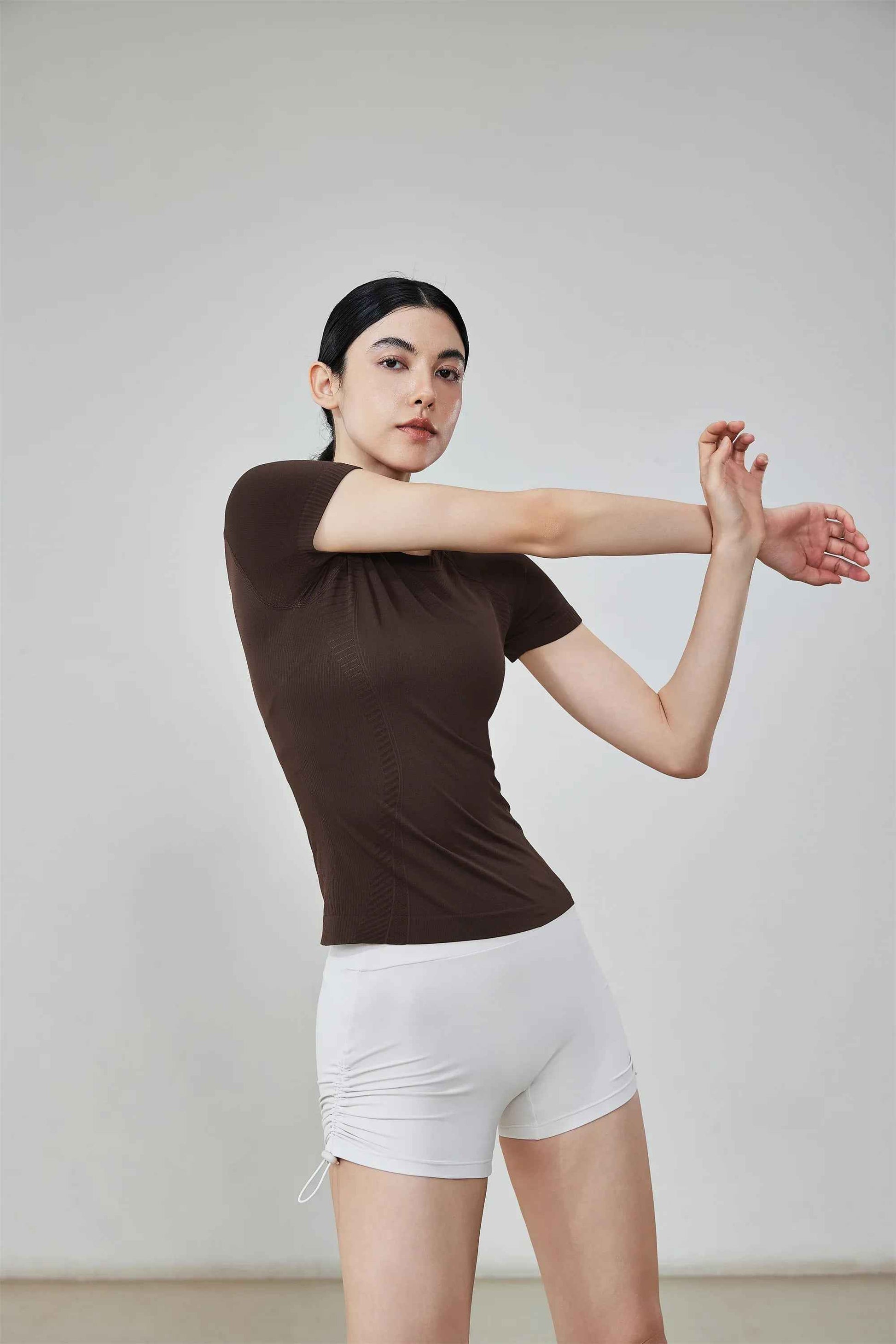 Seamless Short Sleeve Yoga Top