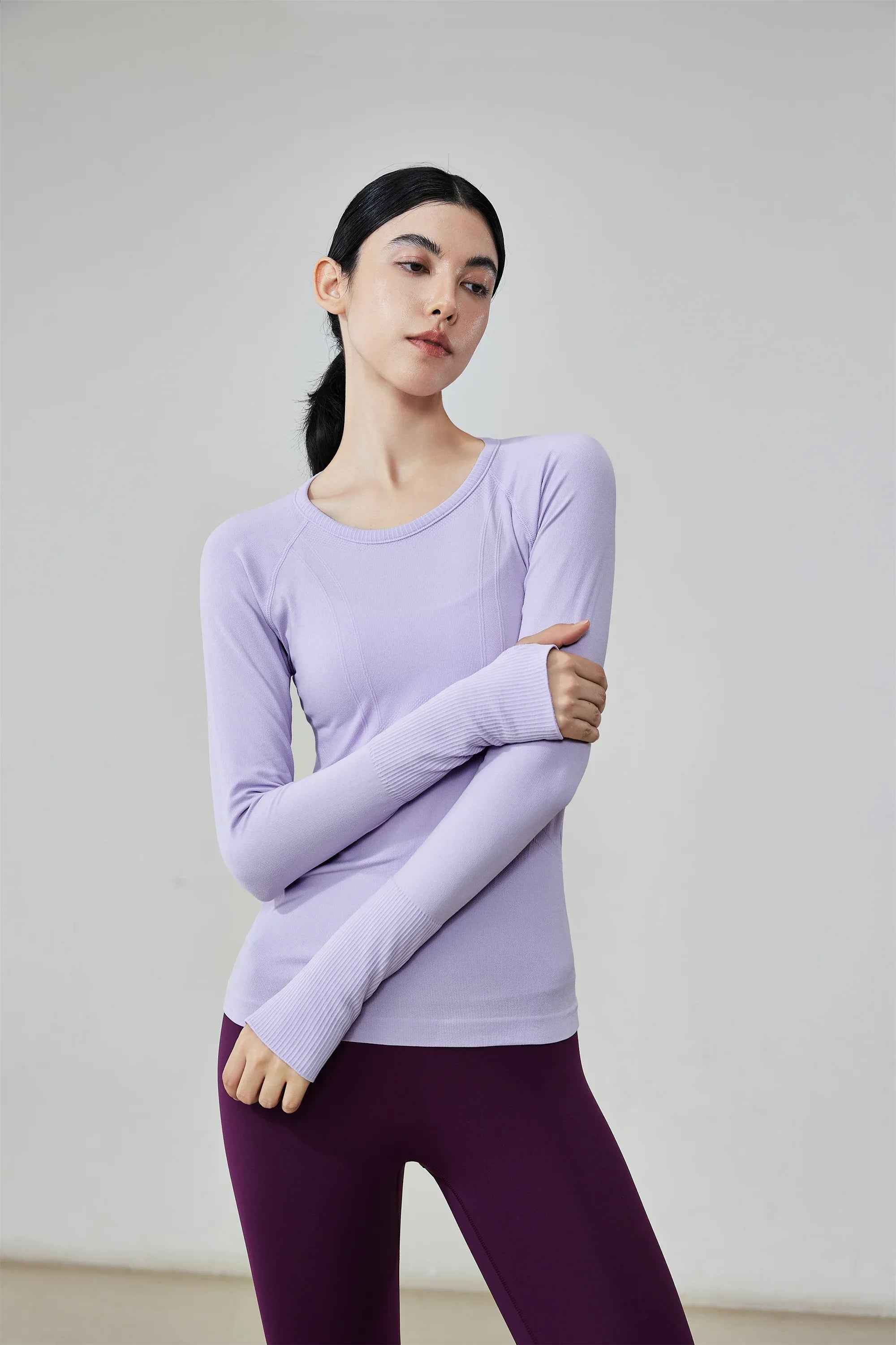 Seamless Long Sleeve Workout Top