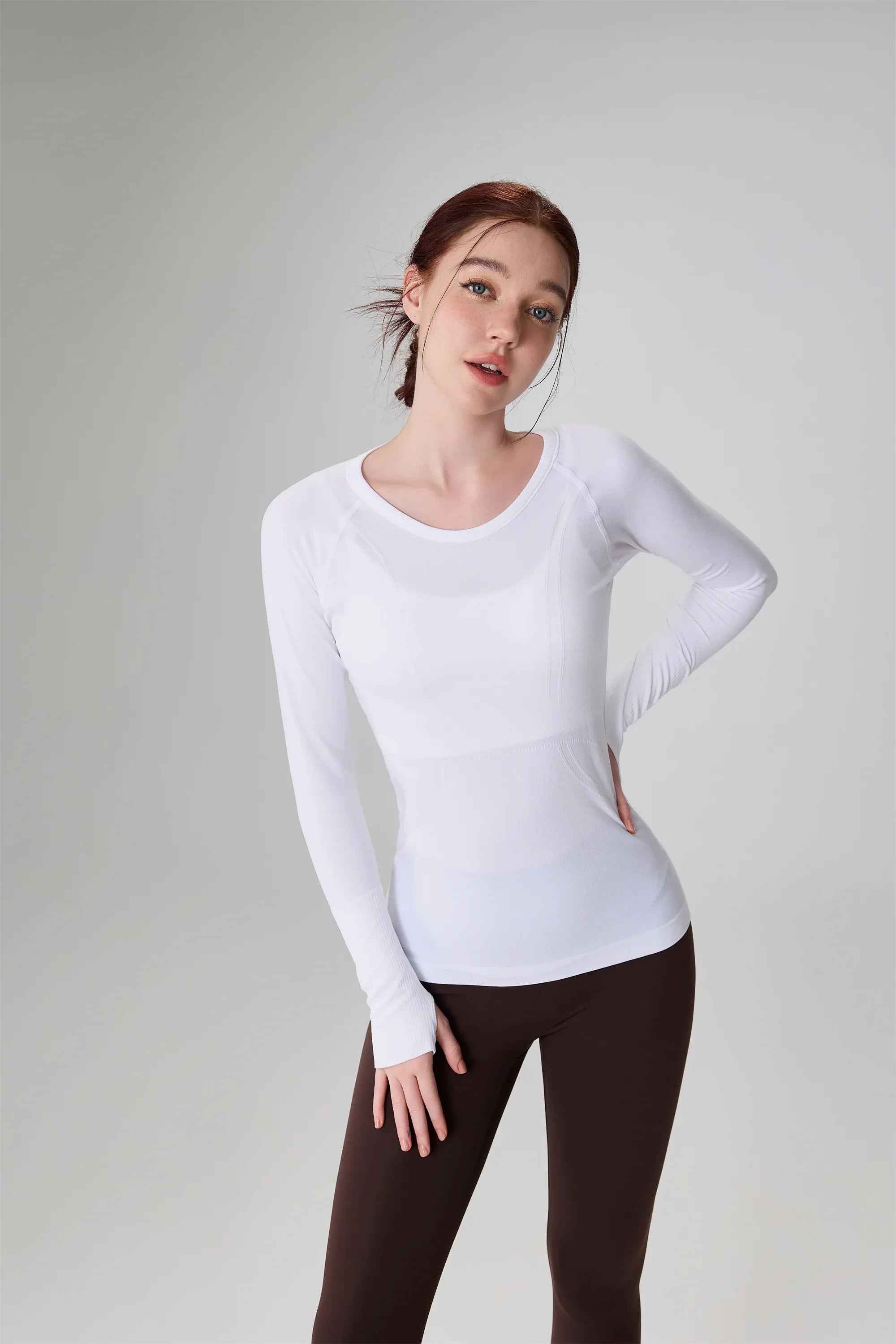 Seamless Long Sleeve Workout Top