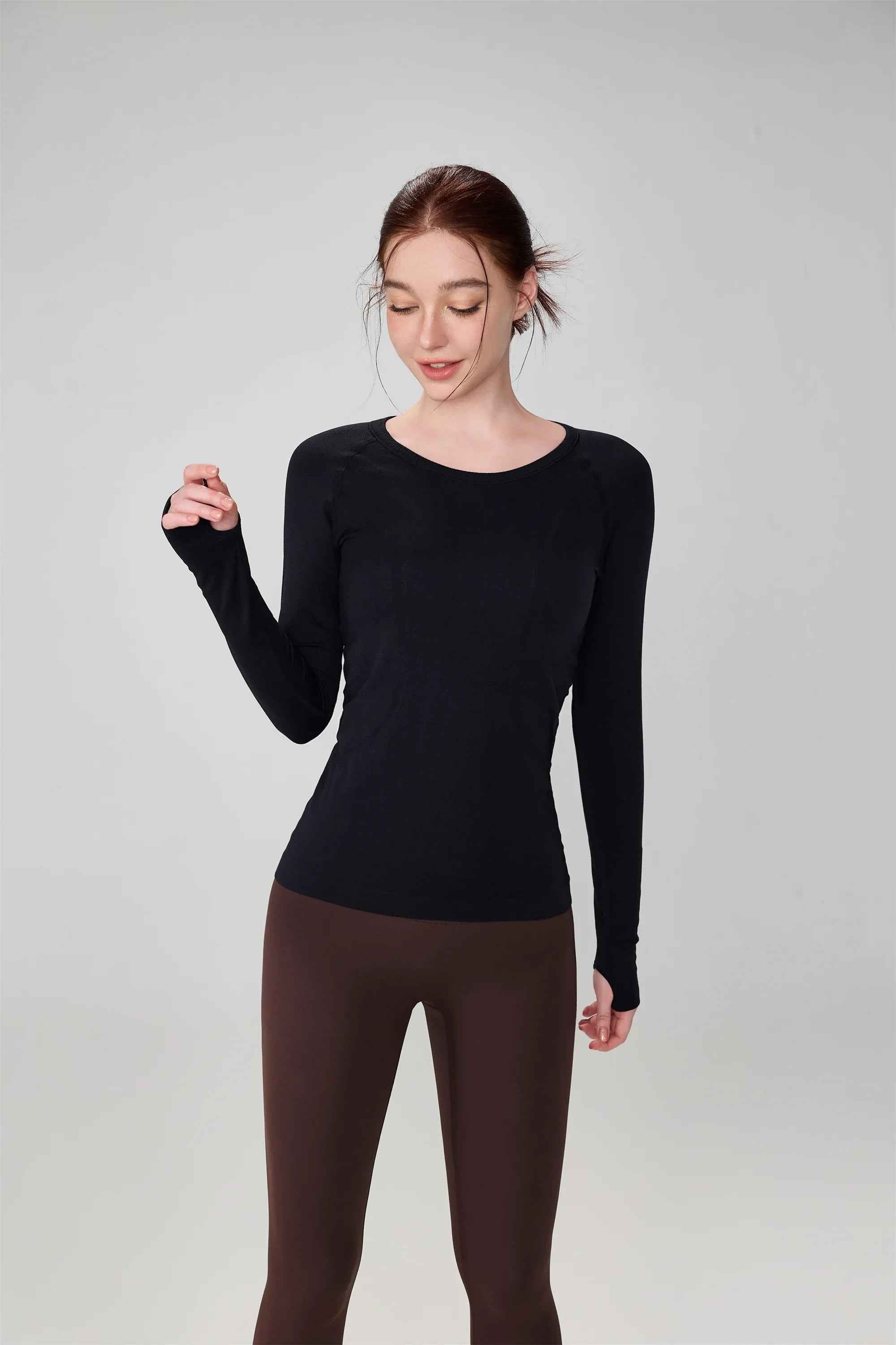 Seamless Long Sleeve Workout Top
