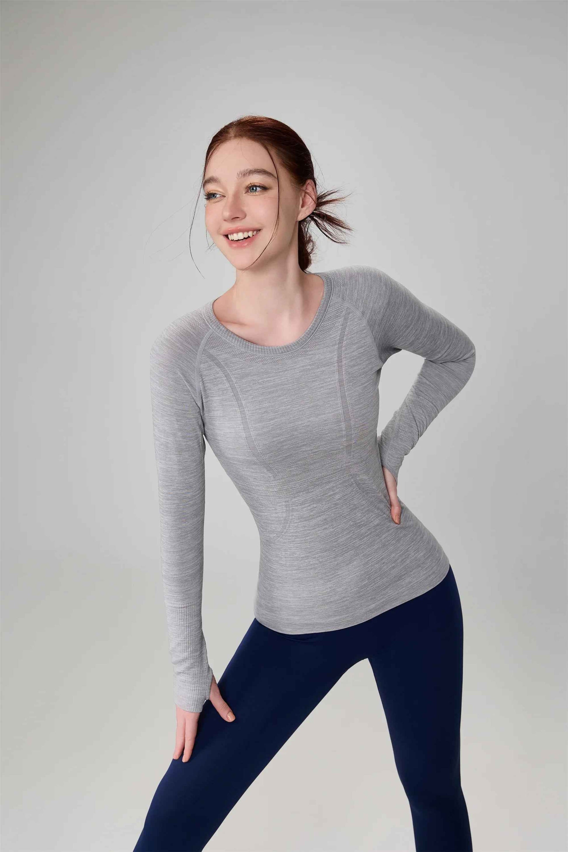 Seamless Long Sleeve Workout Top