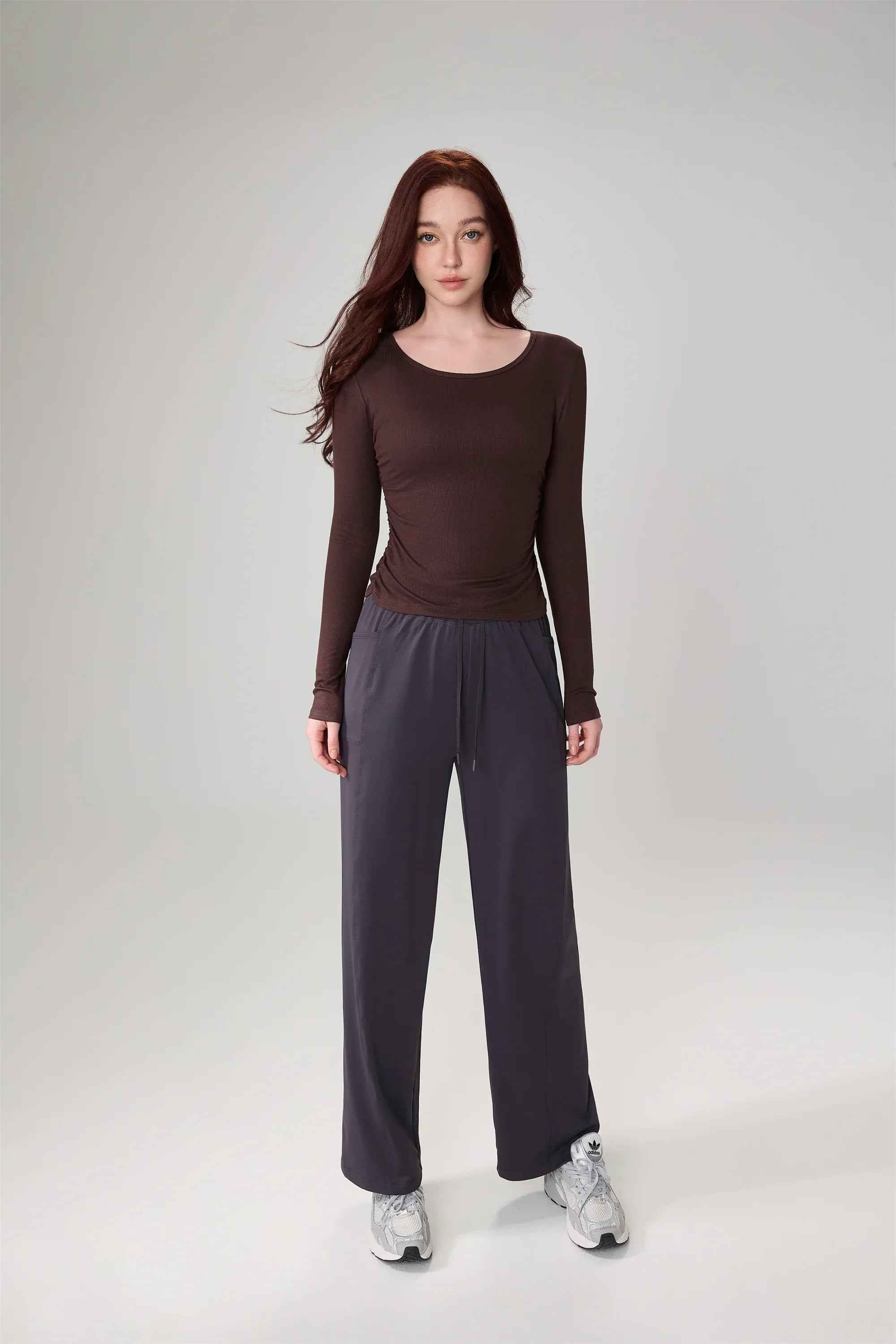 Ribbed Long Sleeve Yoga Top