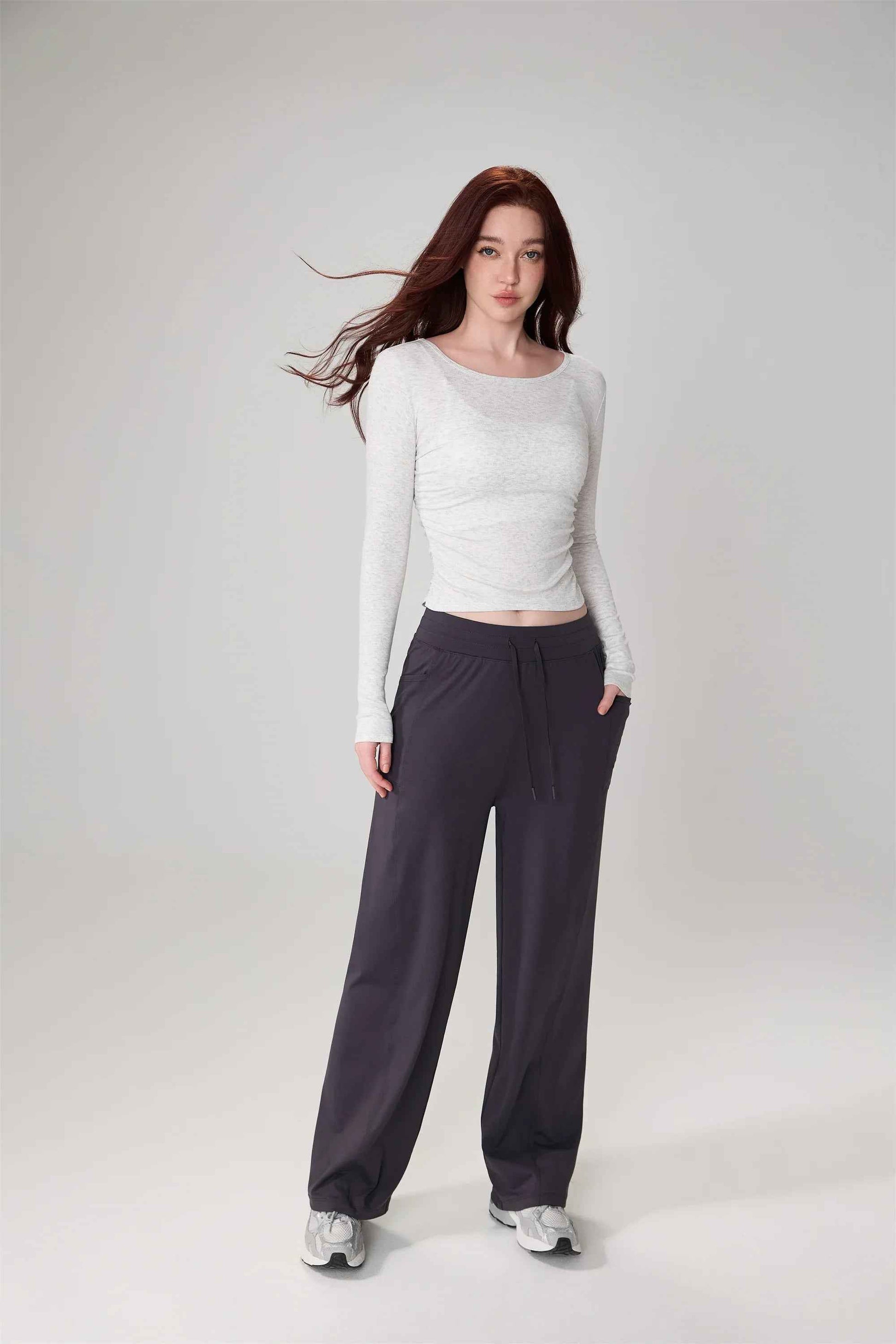 Ribbed Long Sleeve Yoga Top