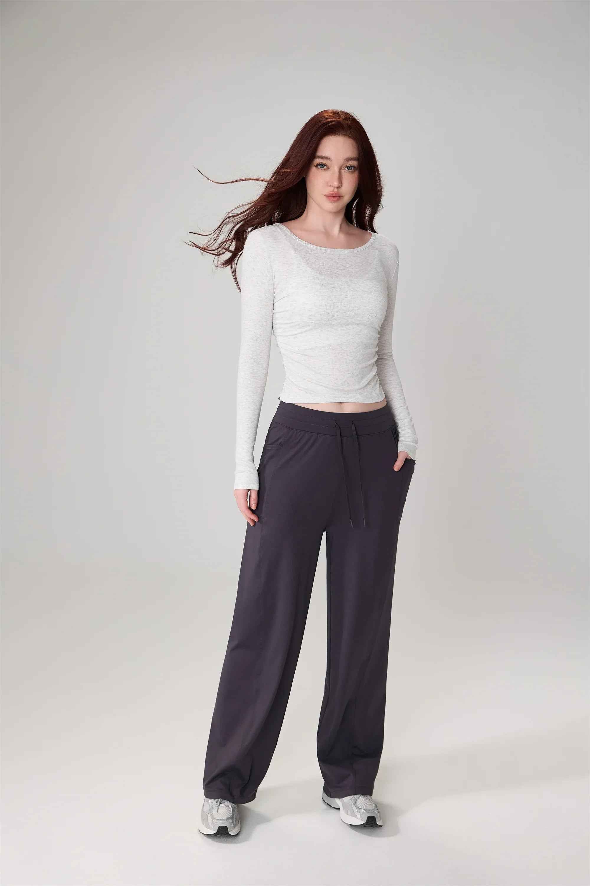 Ribbed Long Sleeve Yoga Top