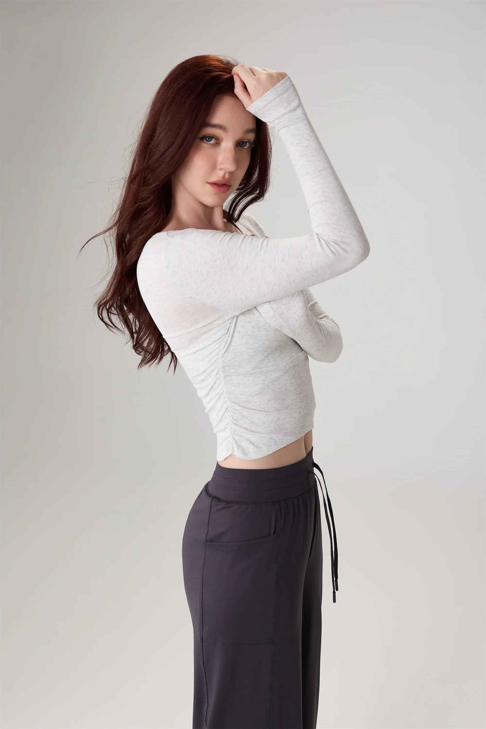 Ribbed Long Sleeve Yoga Top