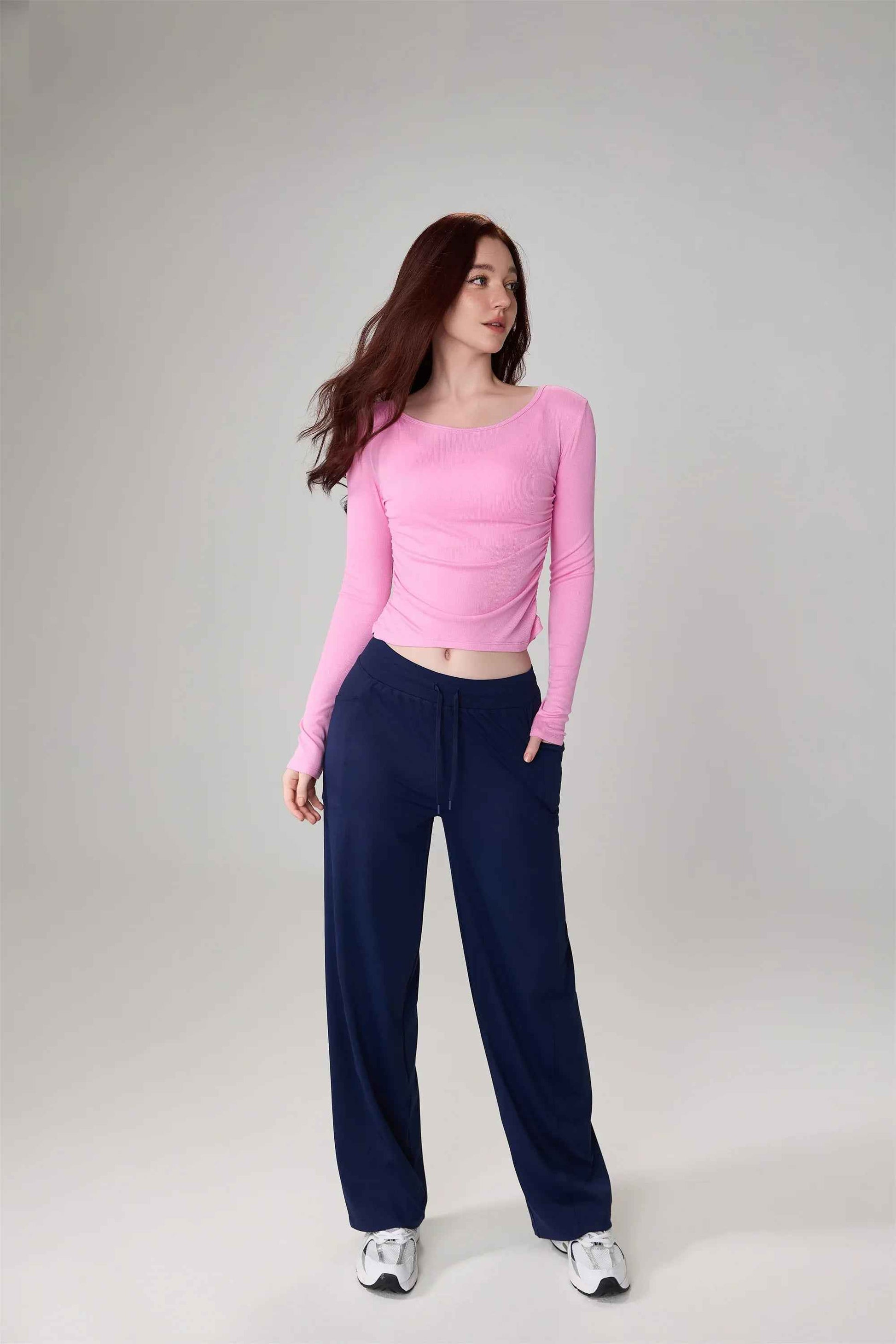 Ribbed Long Sleeve Yoga Top