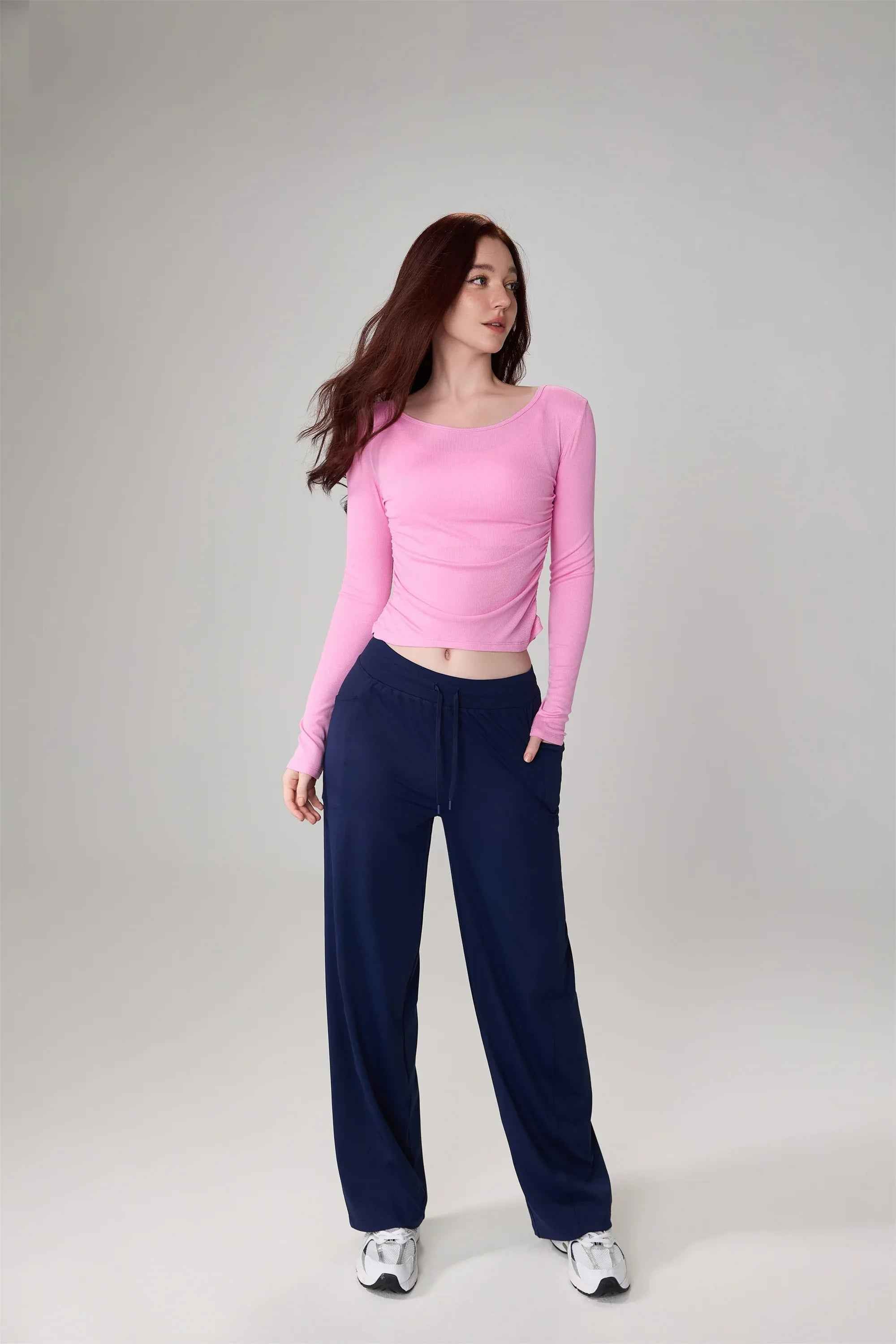 Ribbed Long Sleeve Yoga Top