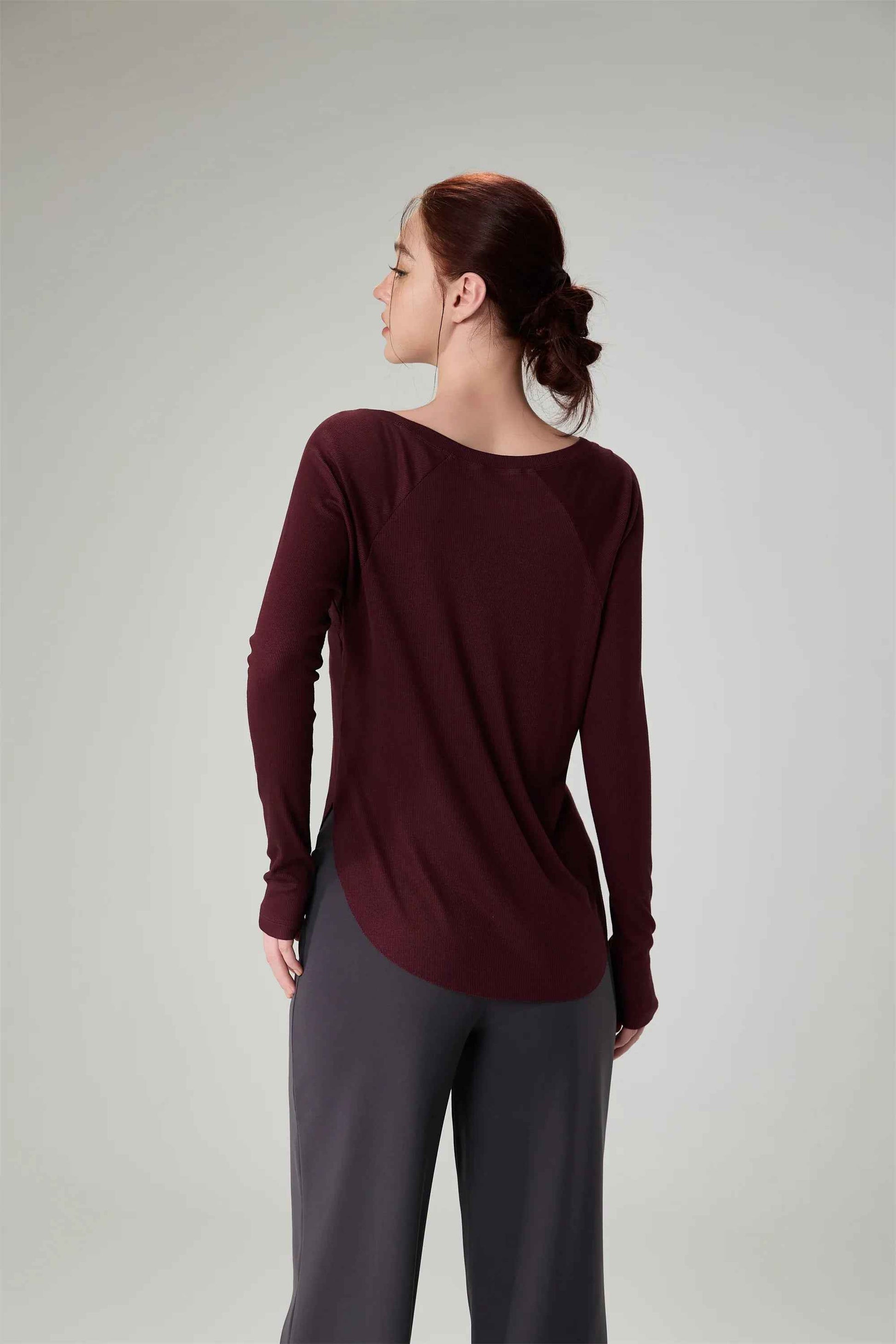 Modal Ribbed Loose Yoga Top