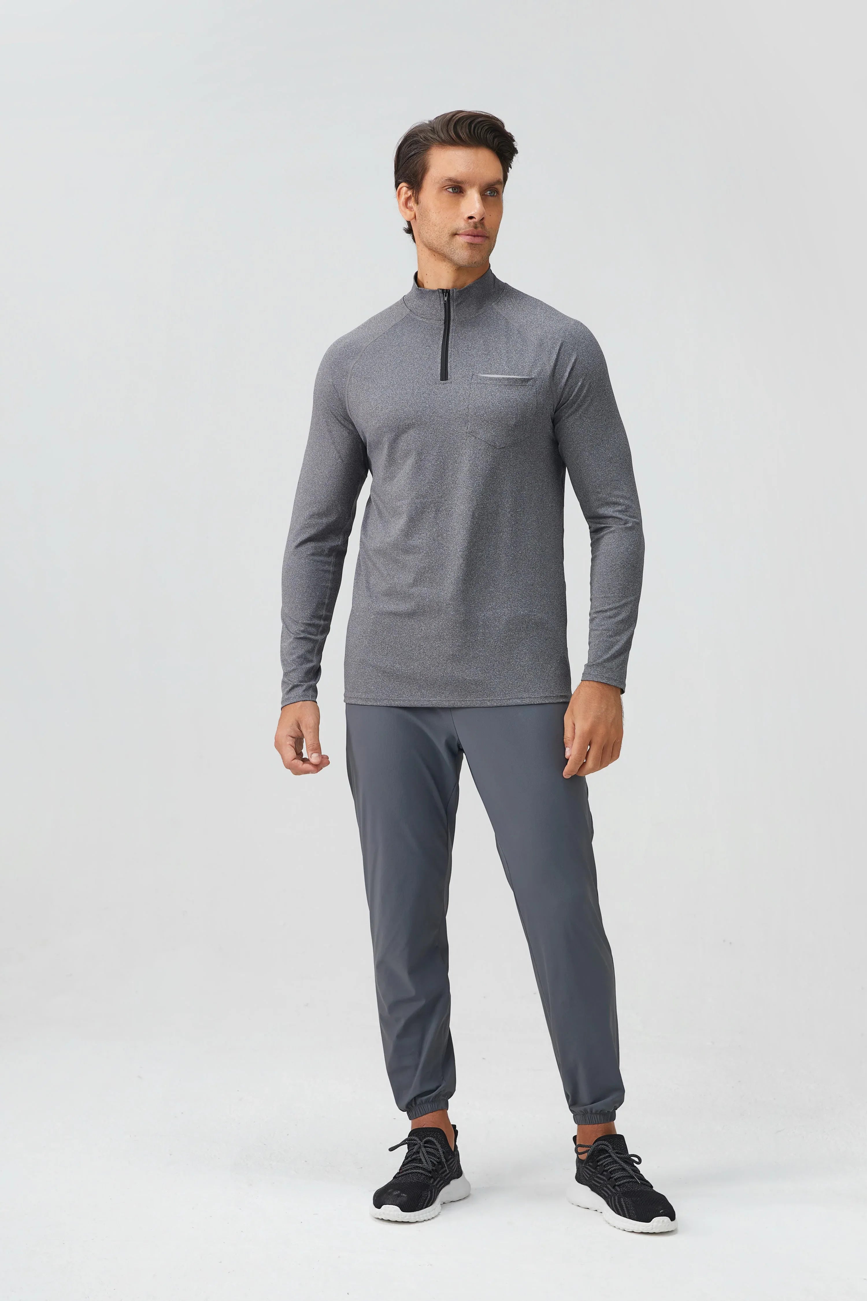 Men's Half-Zip Reflective Running Top