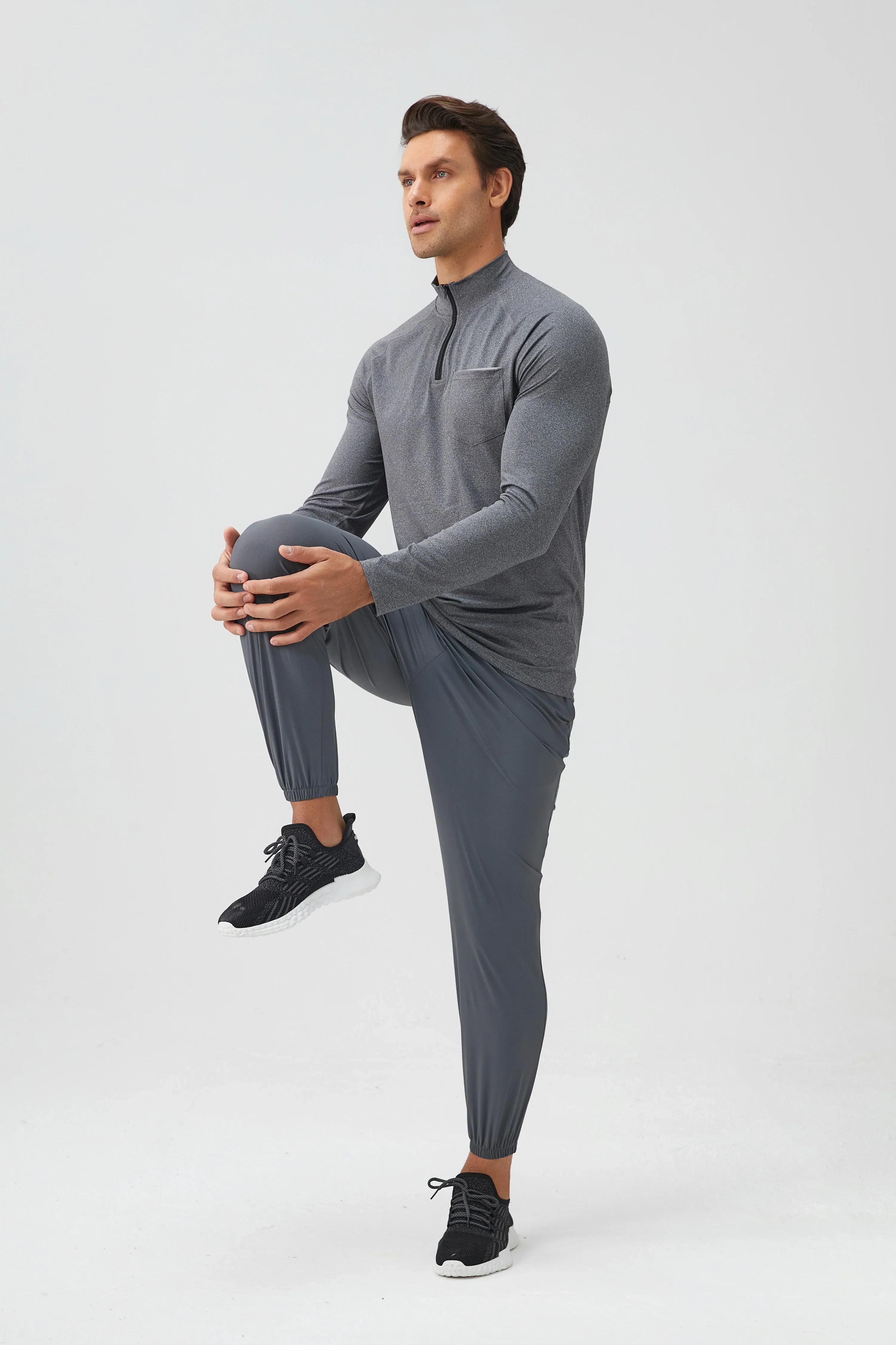 Men's Half-Zip Reflective Running Top
