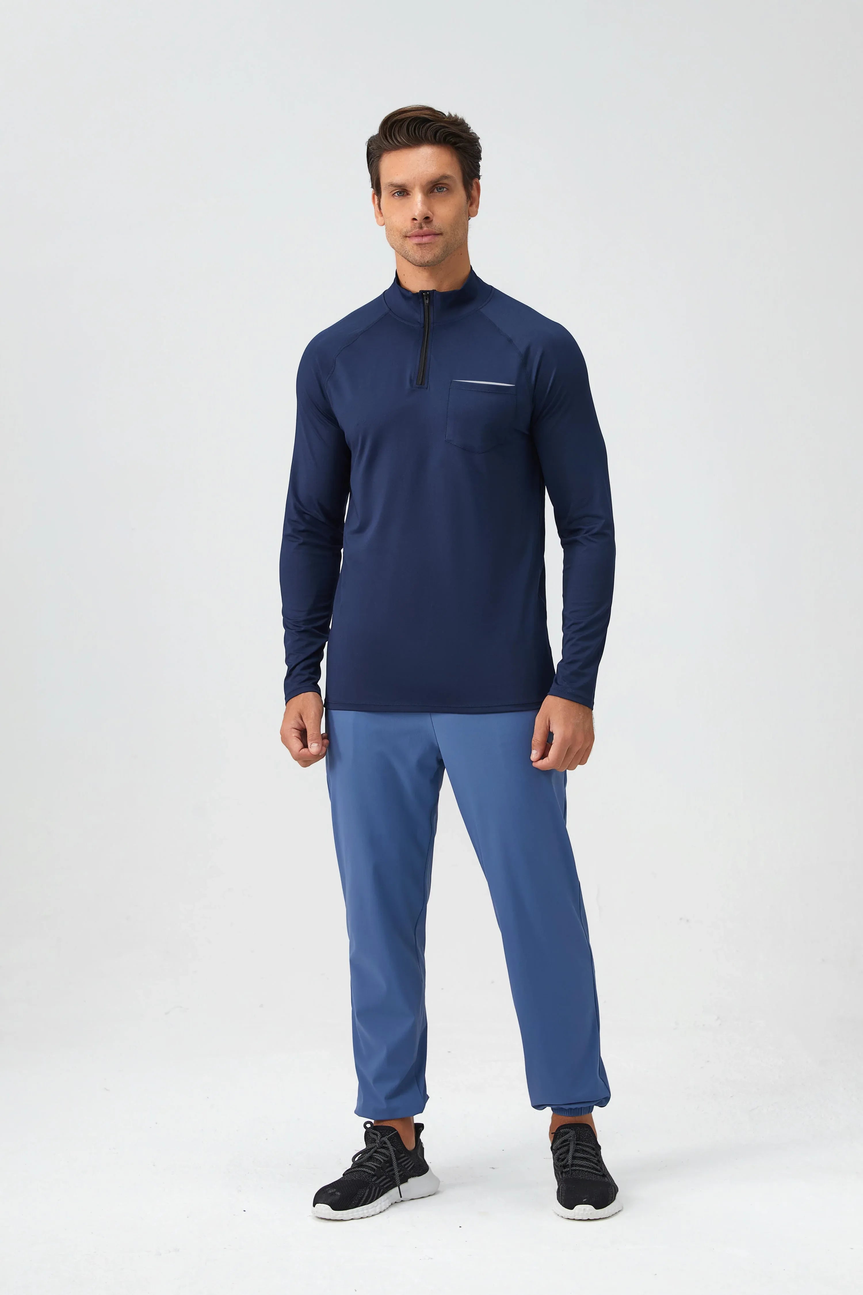 Men's Half-Zip Reflective Running Top