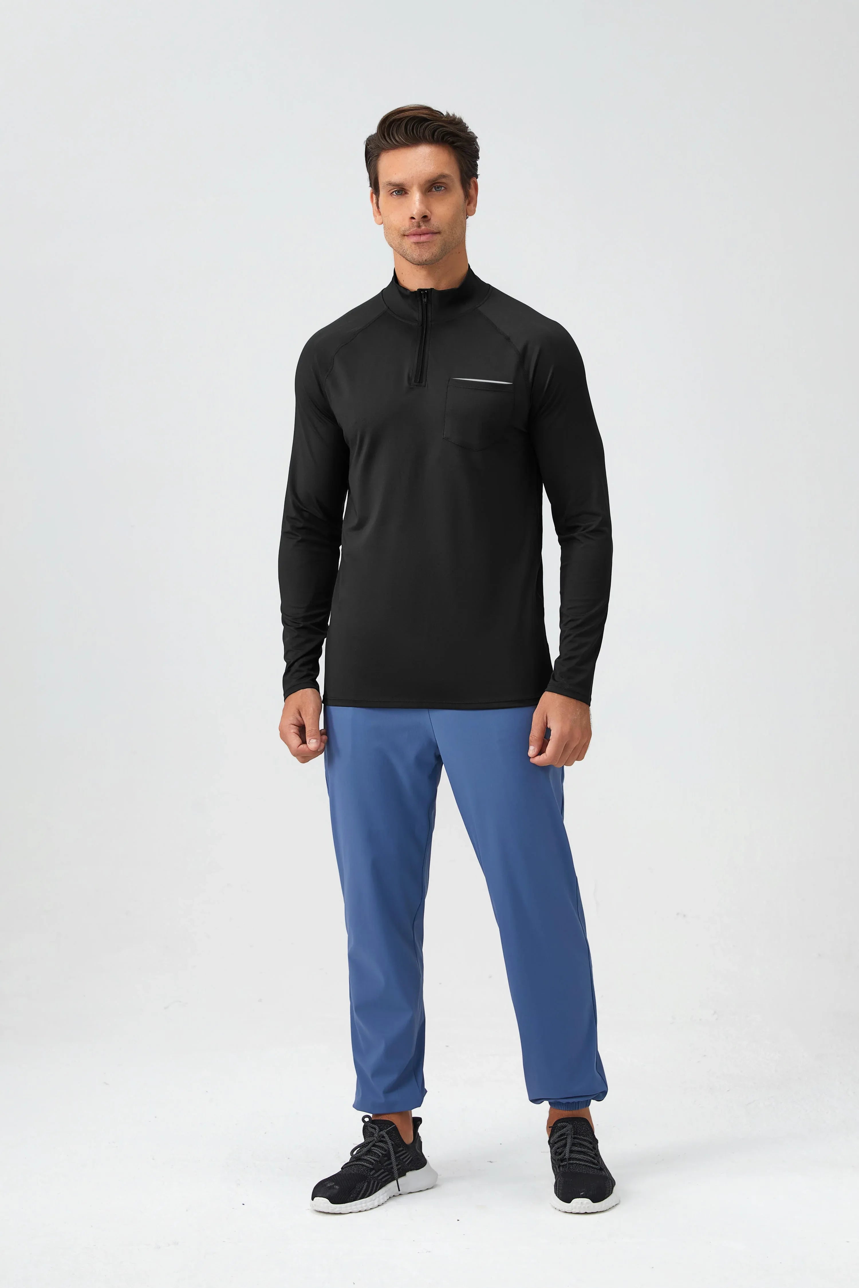 Men's Half-Zip Reflective Running Top