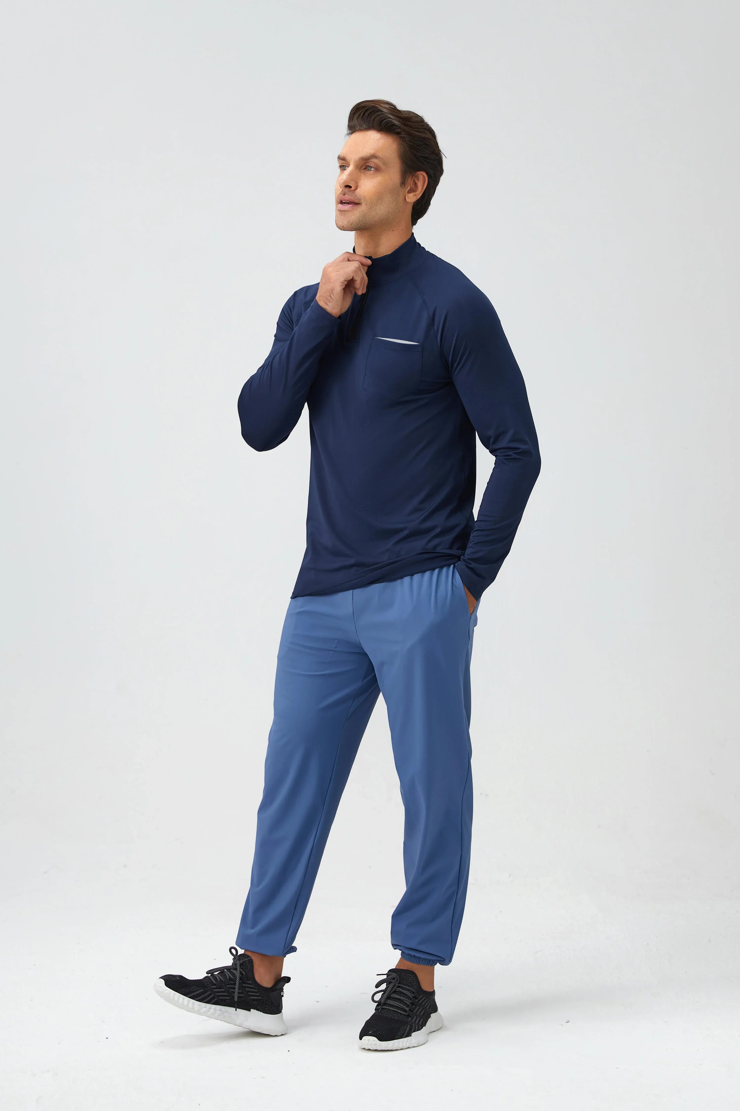 Men's Half-Zip Reflective Running Top
