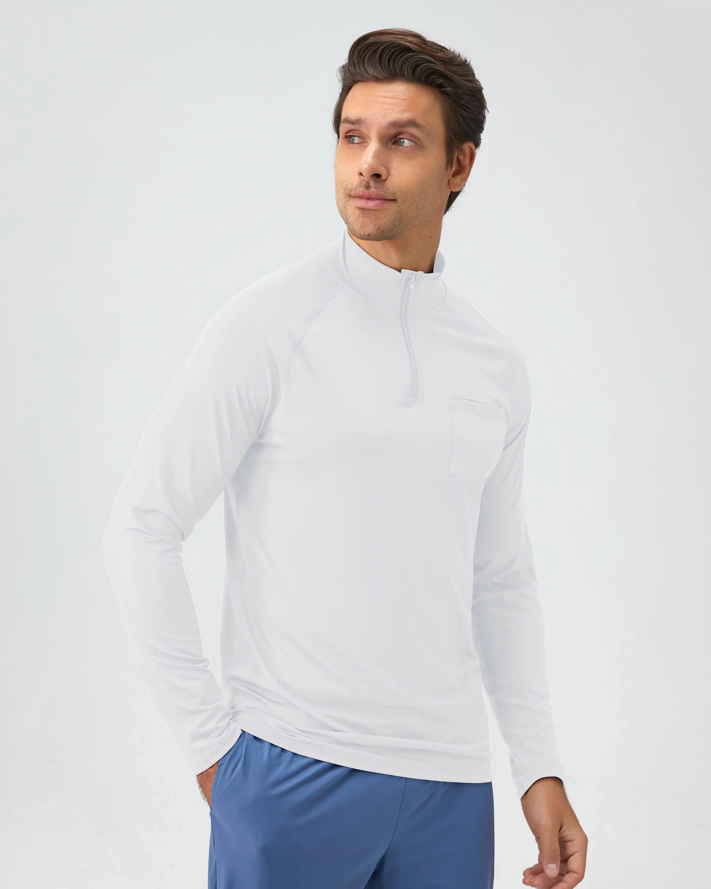 Men's Half-Zip Reflective Running Top