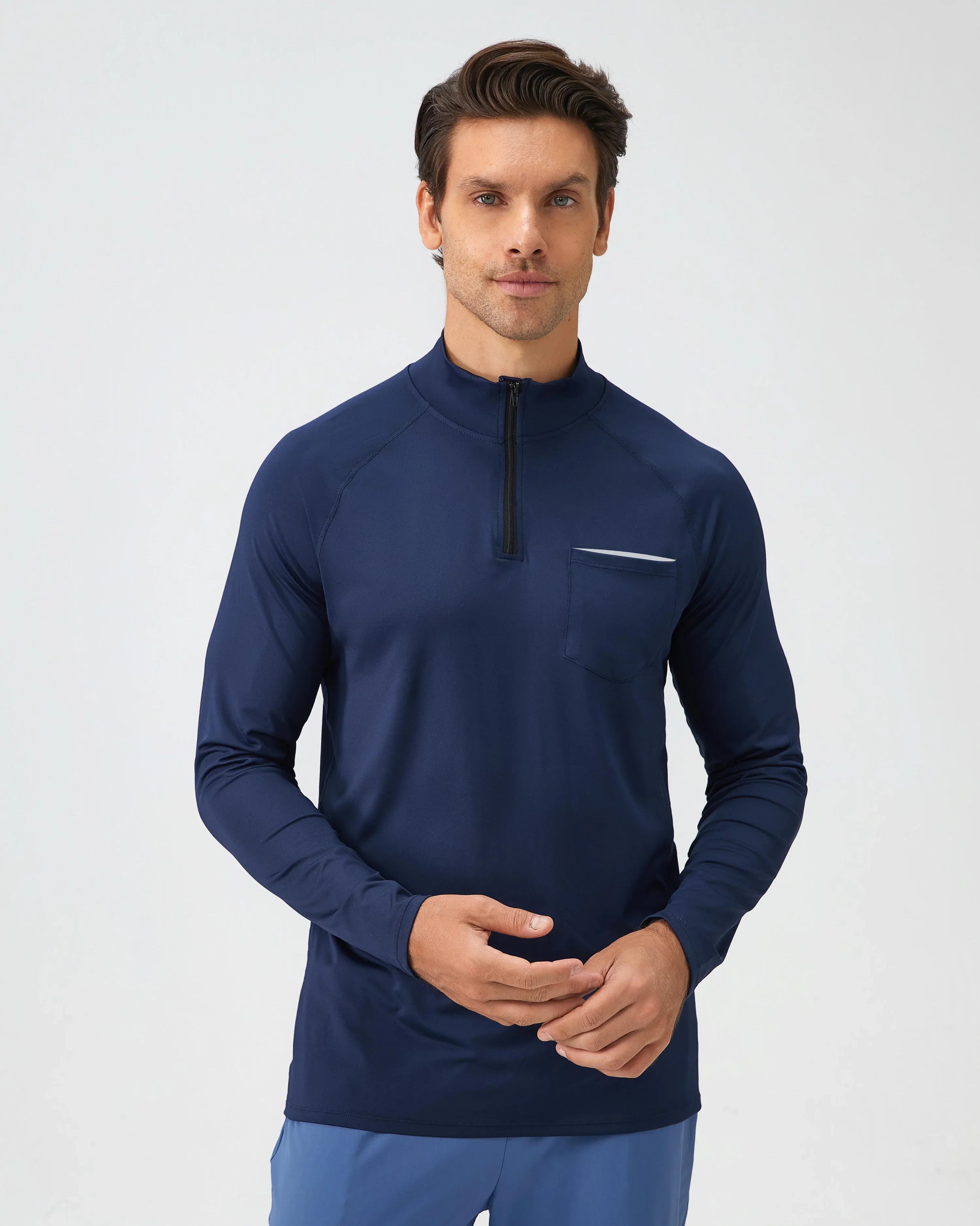 Men's Half-Zip Reflective Running Top