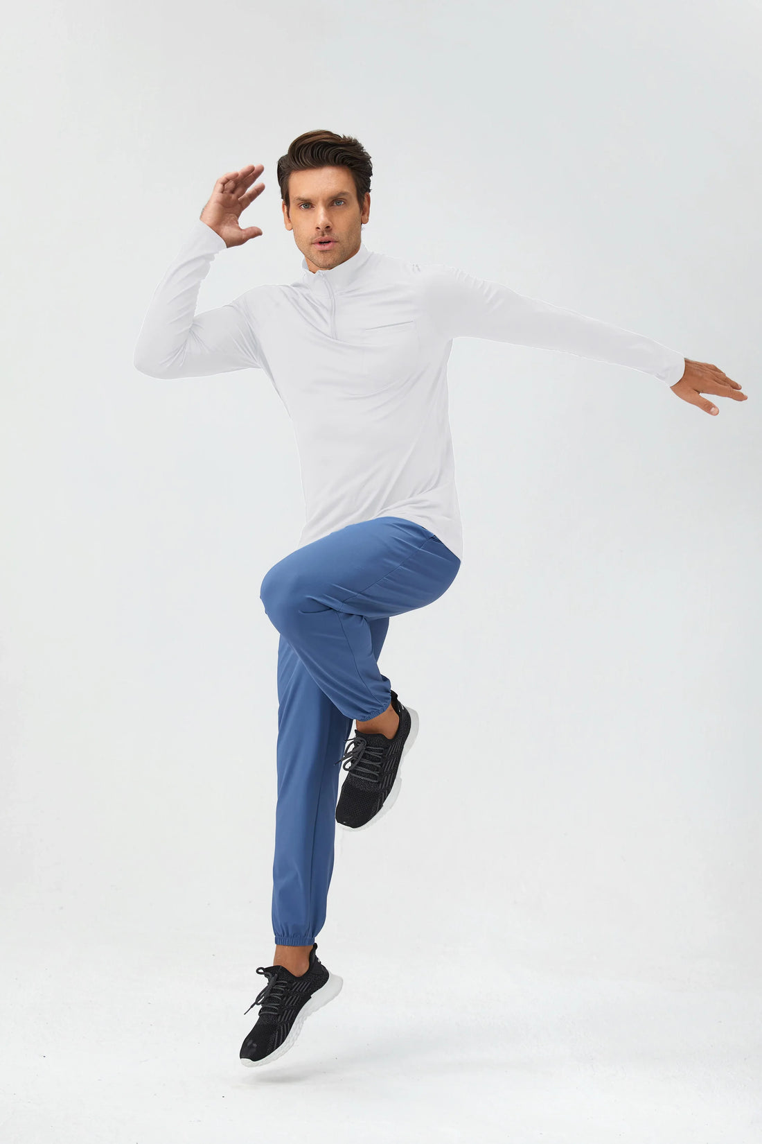 Men's Half-Zip Reflective Running Top