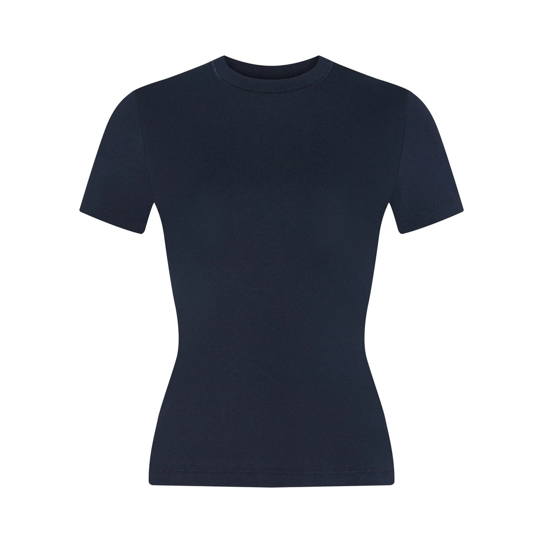 High-Stretch Cropped Fitted Tee