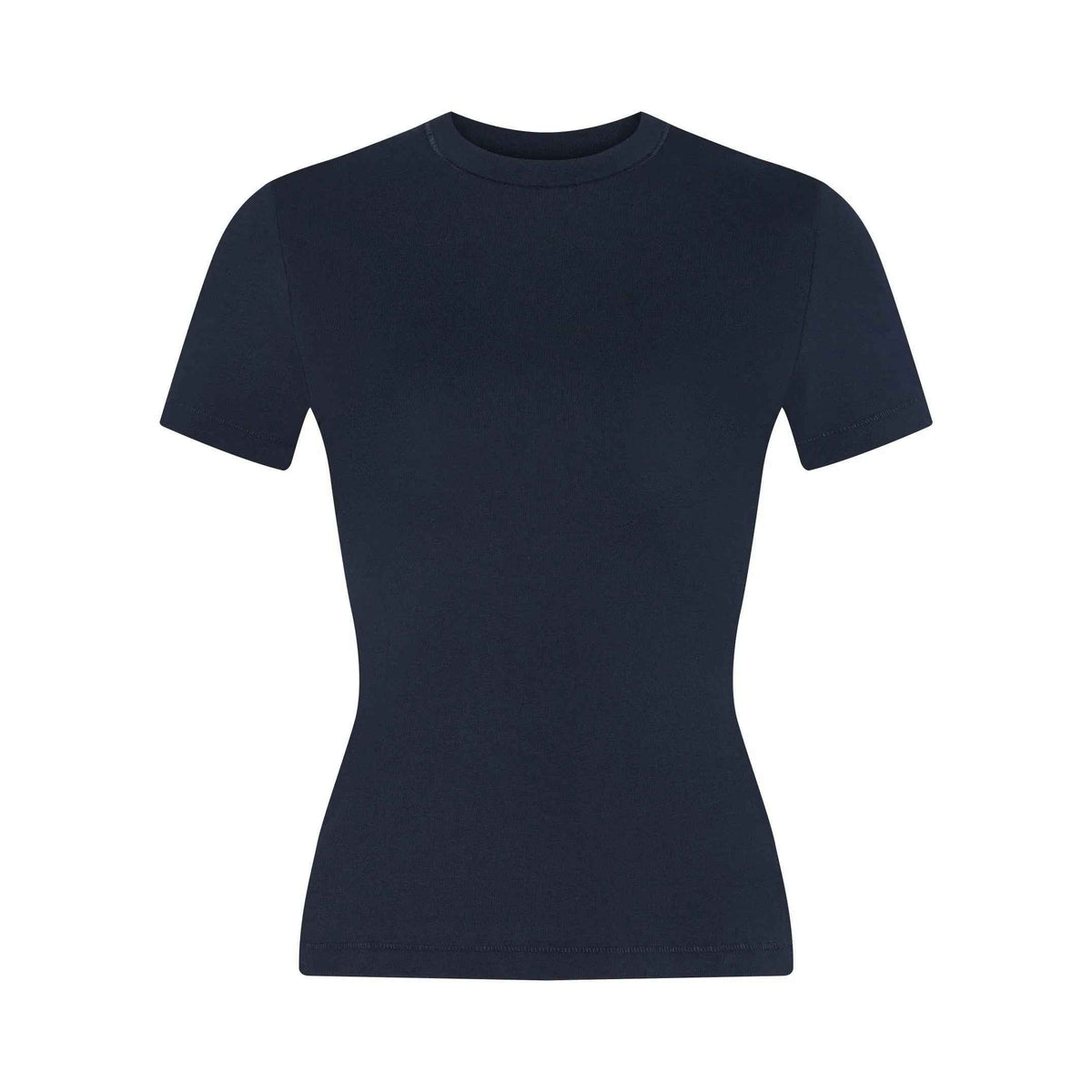 High-Stretch Cropped Fitted Tee
