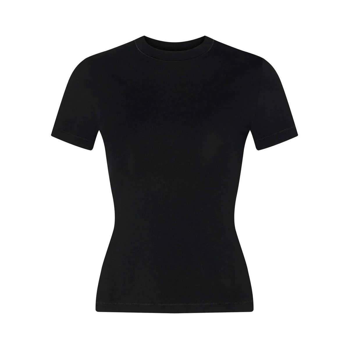 High-Stretch Cropped Fitted Tee