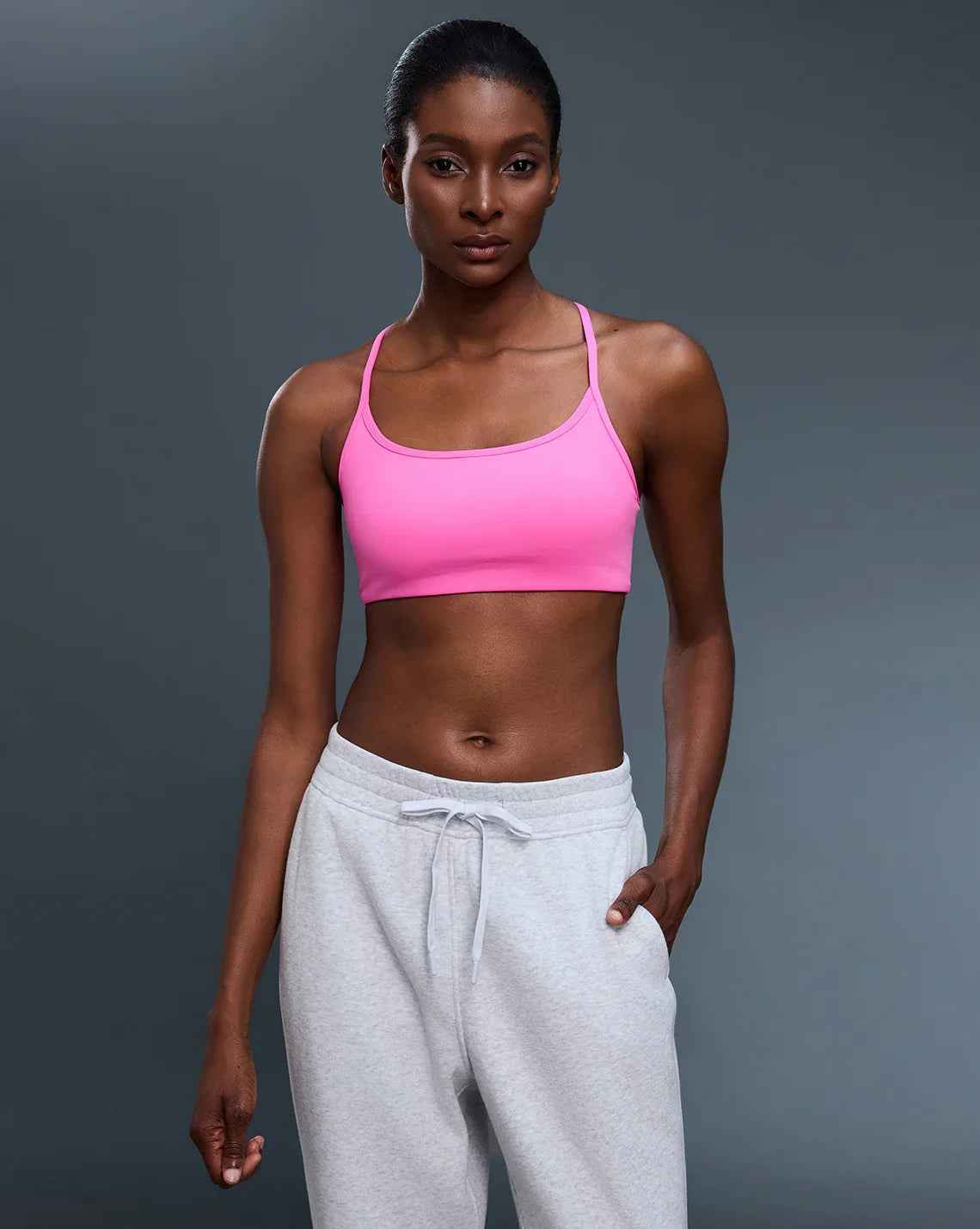 Breathable Strappy Back Sports Bra