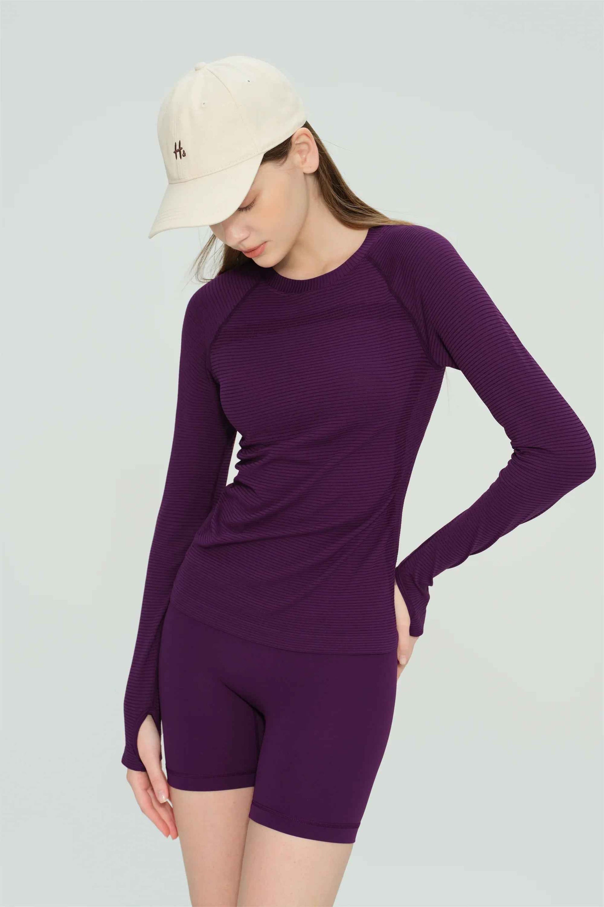Quick-Dry Long Sleeve Workout Top