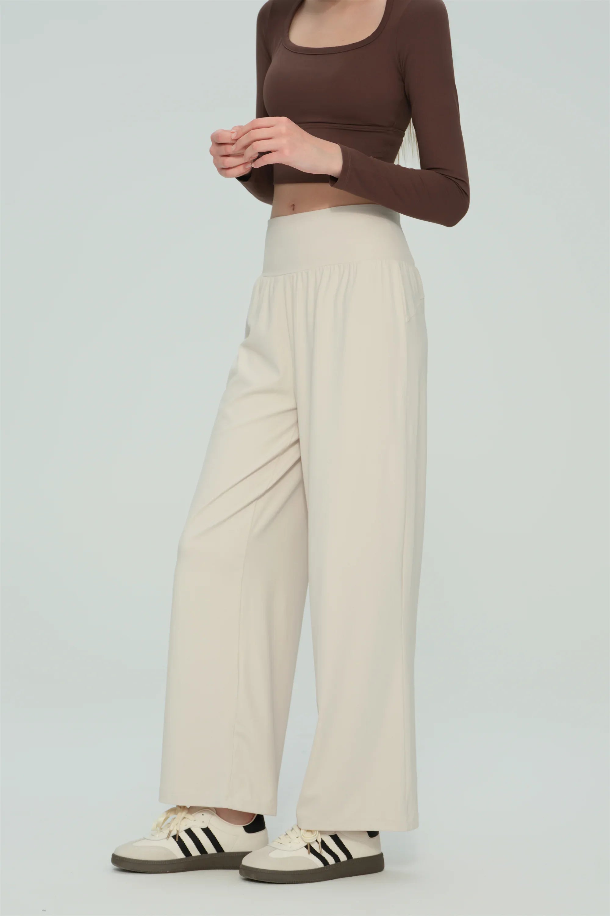 High-Waisted Wide-Leg Yoga Pants